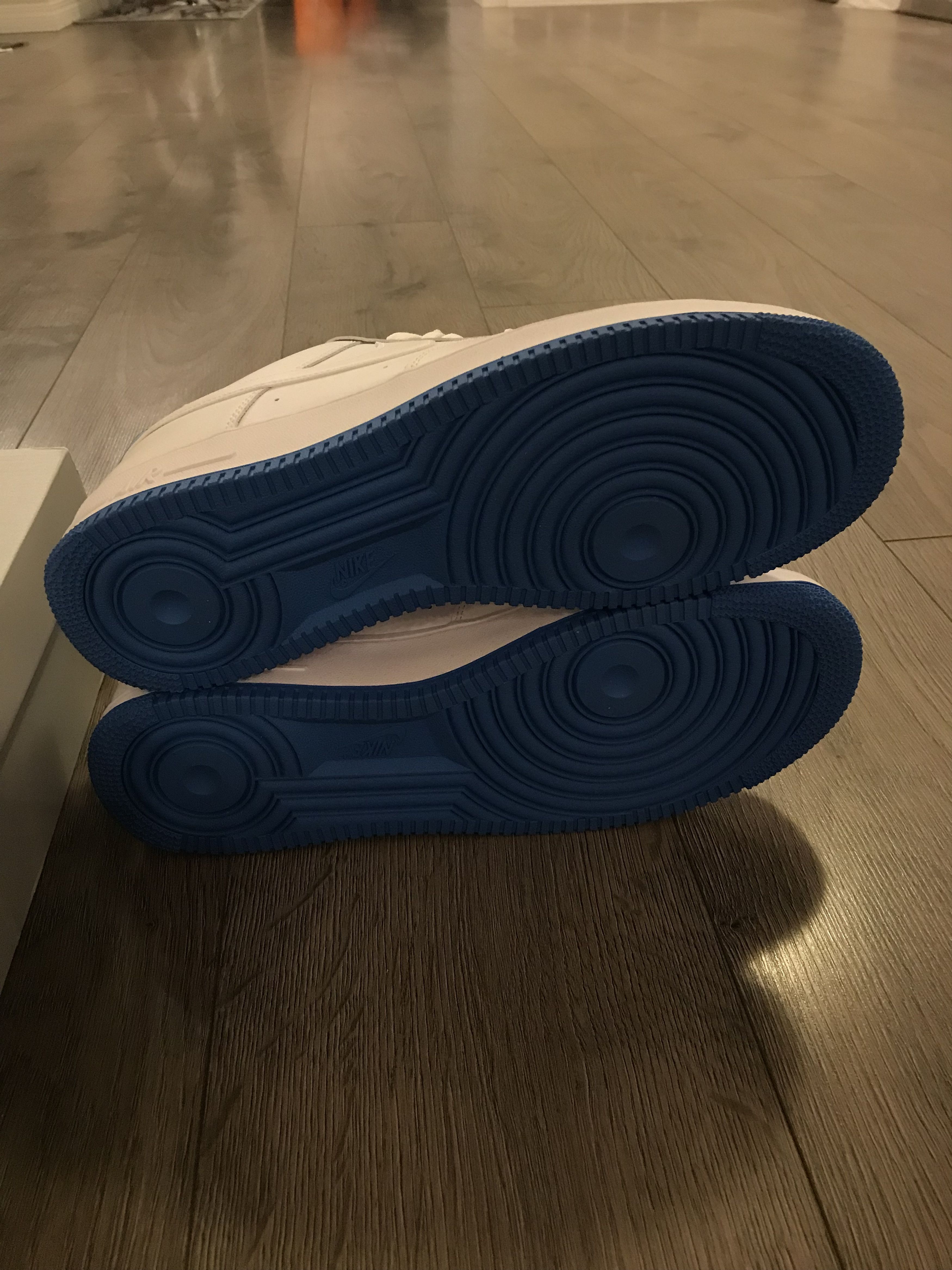 Nike Nike Air Force 1 Low '07 White Light Photo Blue Size US 12 / EU 45 - 9 Thumbnail