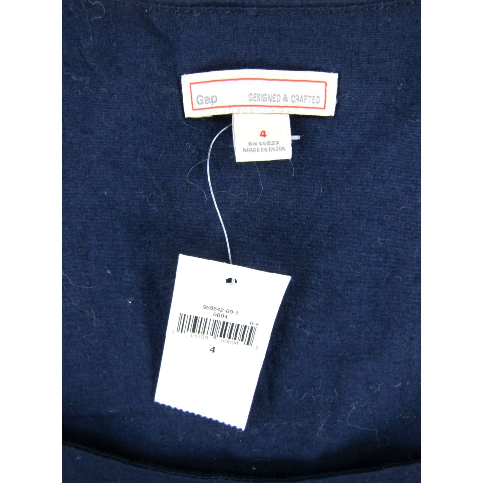 Gap NWT Gap Cotton Navy Blue White Polka Dot Pocket Sheath Tank Dress Woman 4 Size S / US 4 / IT 40 - 3 Thumbnail