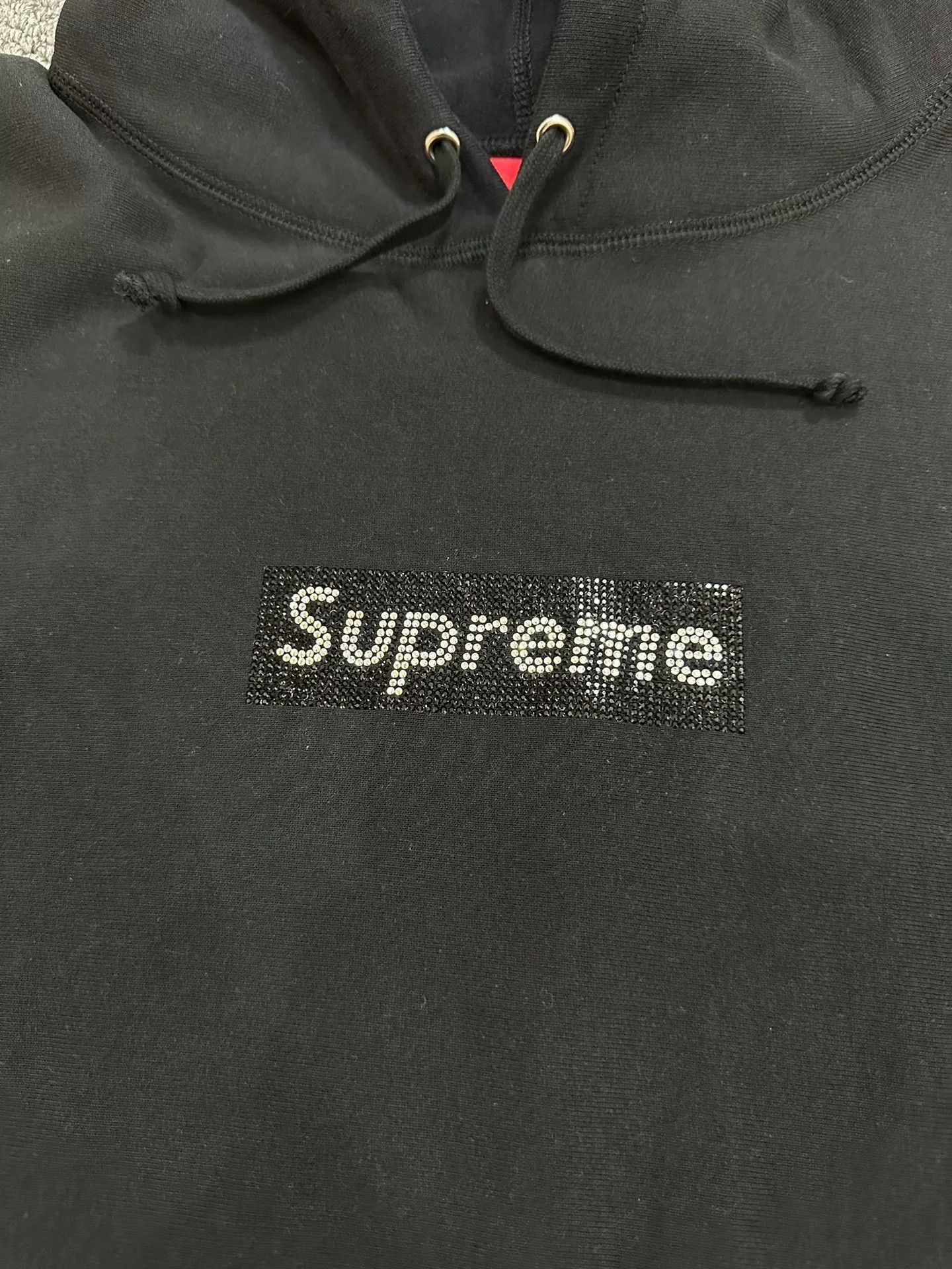 Supreme Supreme Swarovski Box Logo Hoodie Size US L / EU 52-54 / 3 - 2 Thumbnail