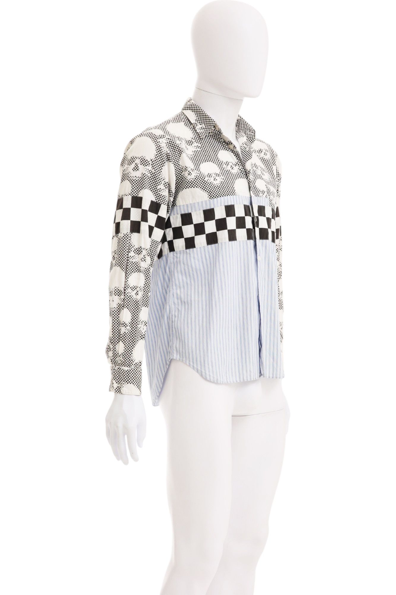 Comme des Garcons Homme Plus S/S 2011 Skull Checkered Button Up Shirt Size US S / EU 44-46 / 1 - 3 Thumbnail