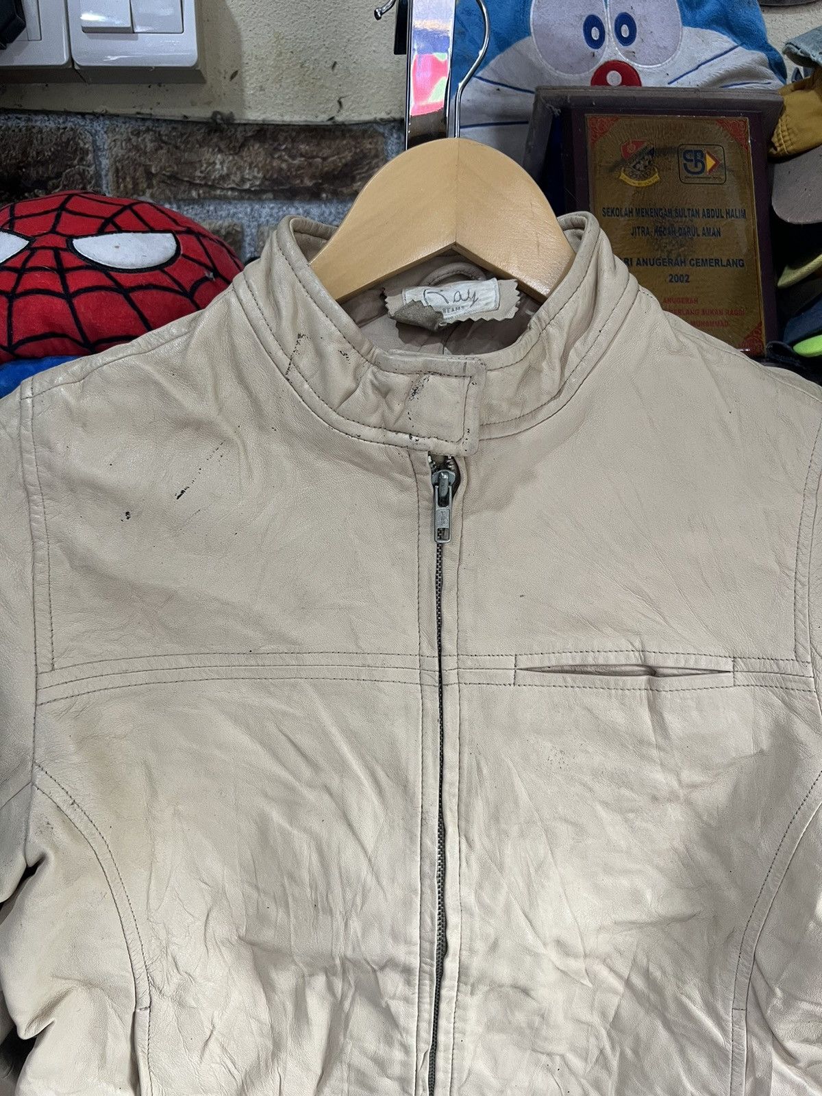 Beams Plus 🔥Ray Beams Sheep Leather Zipper Jacket Size XS / US 0-2 / IT 36-38 - 3 Thumbnail