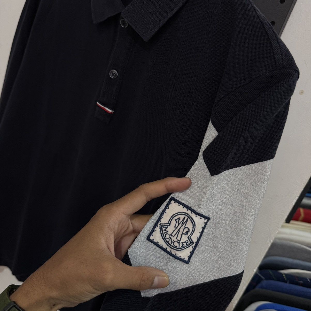 Moncler Moncler longpoloshirt Size US S / EU 44-46 / 1 - 3 Thumbnail