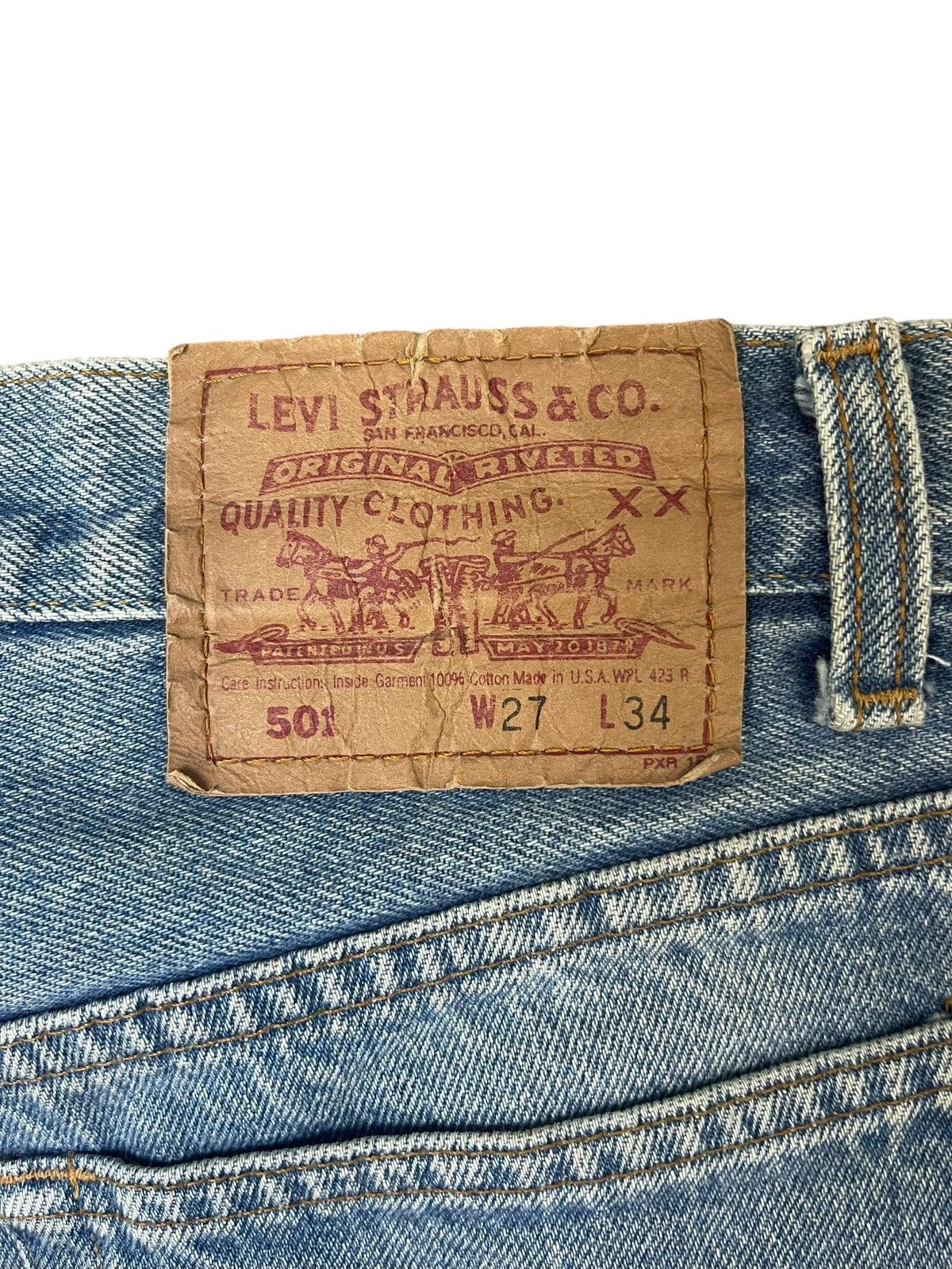 Levi's Vintage Clothing Vintage Levi’s 501 Jeans Straight Cut USA Size US 27 - 4 Thumbnail