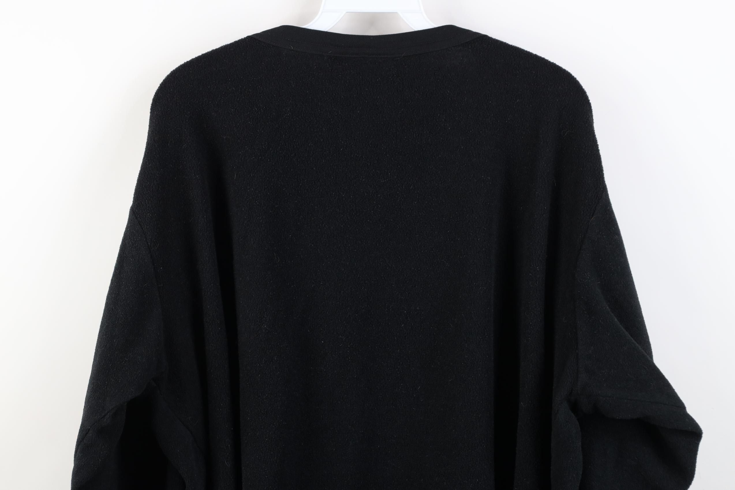 Vintage Vintage 90s Streetwear Fleece Crewneck Sweater Black USA Size US XL / EU 56 / 4 - 9 Thumbnail