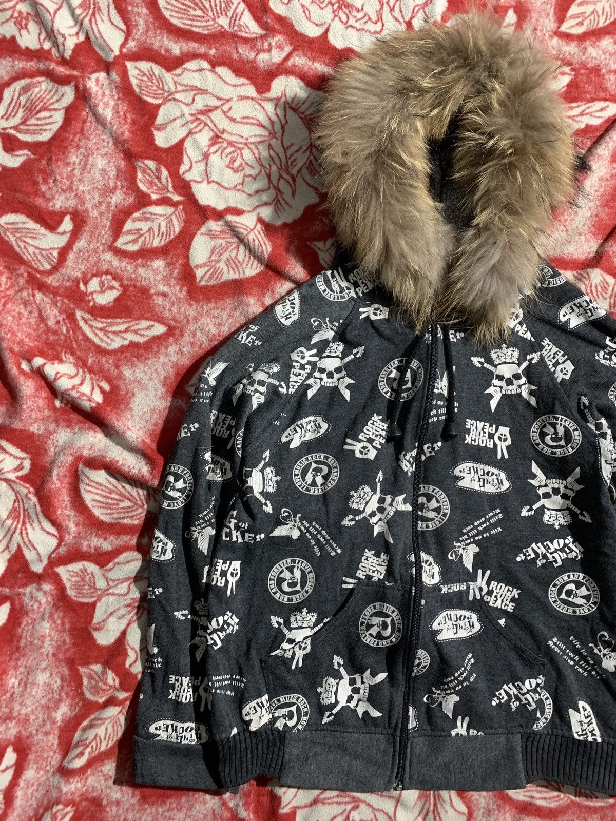 If Six Was Nine × Japanese Brand × Le Grande Bleu (L.G.B.) Japanese~ pf 205 skull zipper hoodie fur if six LGB style Size US M / EU 48-50 / 2 - 3 Thumbnail
