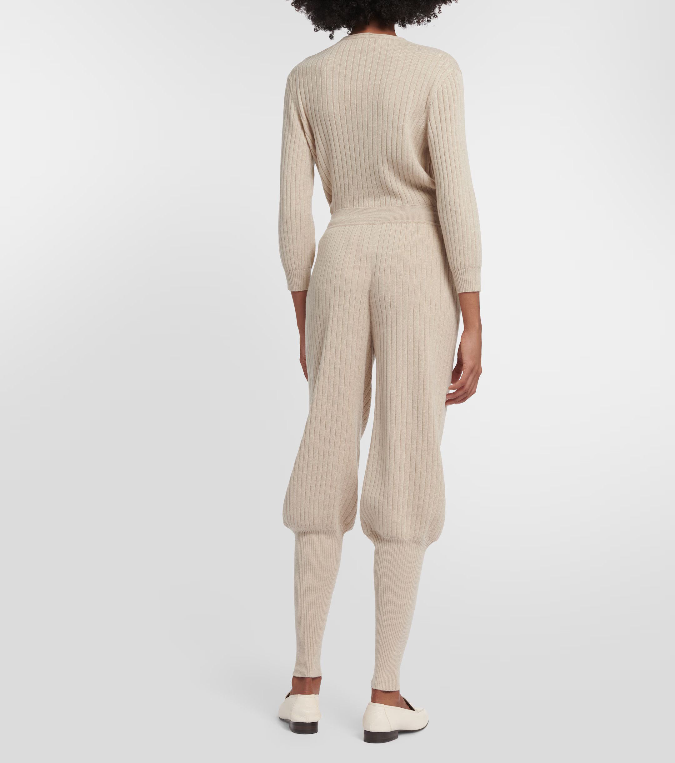 Loro Piana o1srvl11e0824 Maras Cashmere Pants in Beige Size 27" / US 4 / IT 40 - 3 Thumbnail