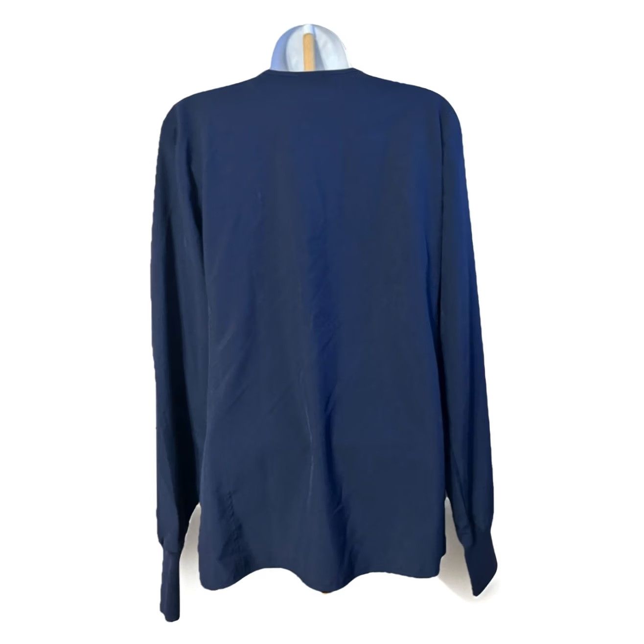 Vintage Med Couture Scrubs Top Navy Blue Long Sleeve Full Zip Pockets Women M Size M / US 6-8 / IT 42-44 - 5 Thumbnail