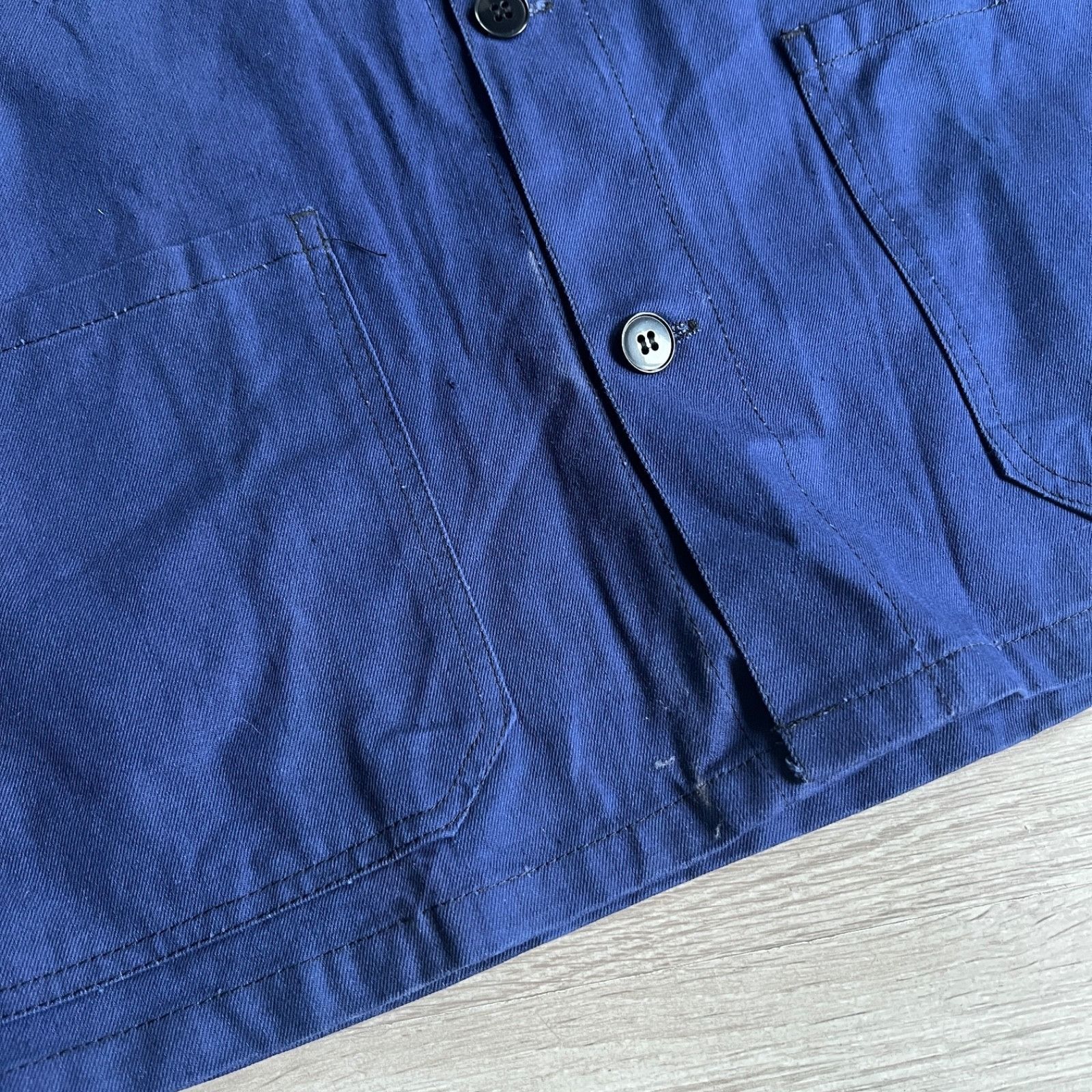 Vintage Vintage French Workwear Cotton Chore Utility Jacket 9758AC Size US M / EU 48-50 / 2 - 7 Thumbnail