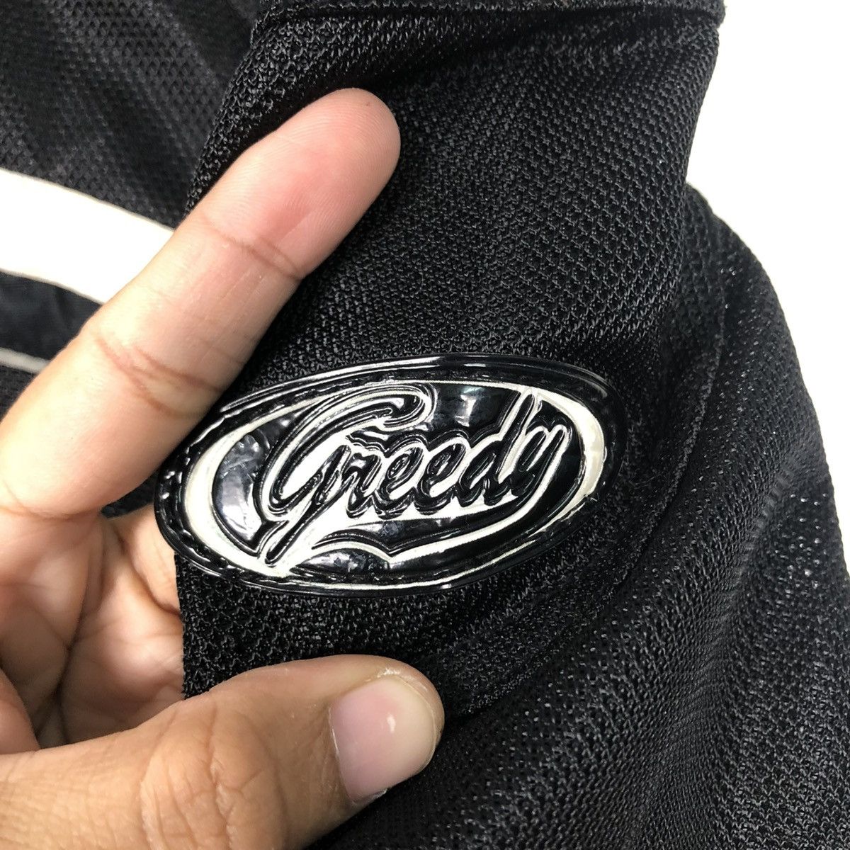 Japanese Brand 🔥RICH BLACK VINTAGE RACING BIKER JACKET GREEDY BIG LOGO Size US M / EU 48-50 / 2 - 20 Thumbnail