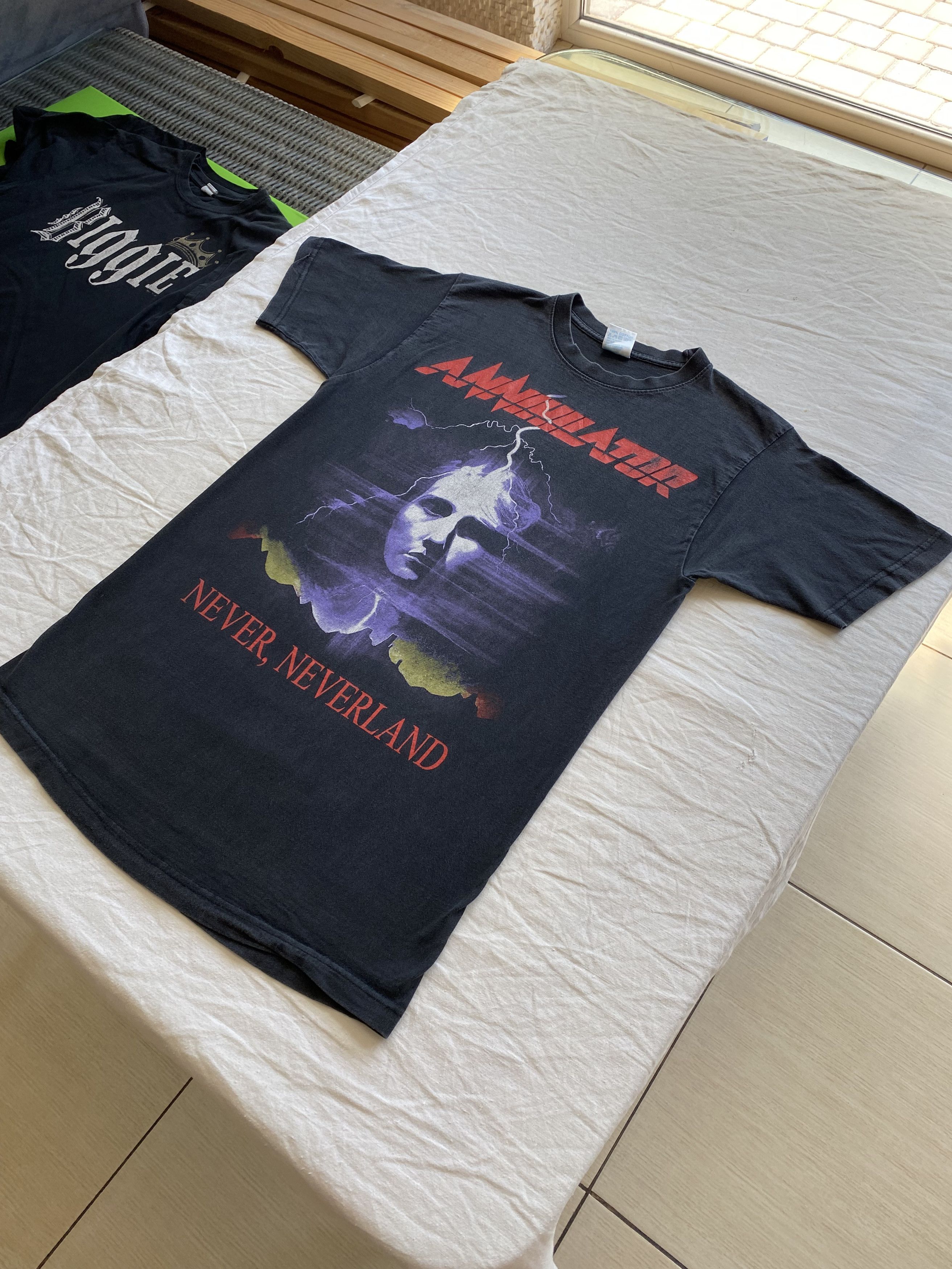 Band Tees × Vintage Vintage 90s Annihilator Never Neverland Rock Band T-shirt Size US M / EU 48-50 / 2 - 14 Thumbnail