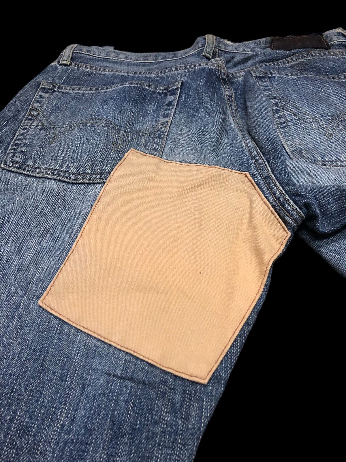 Edwin × Vintage EDWIN VINTAGE SELVEDGE DISTRESSED DENIM Size US 32 / EU 48 - 3 Thumbnail