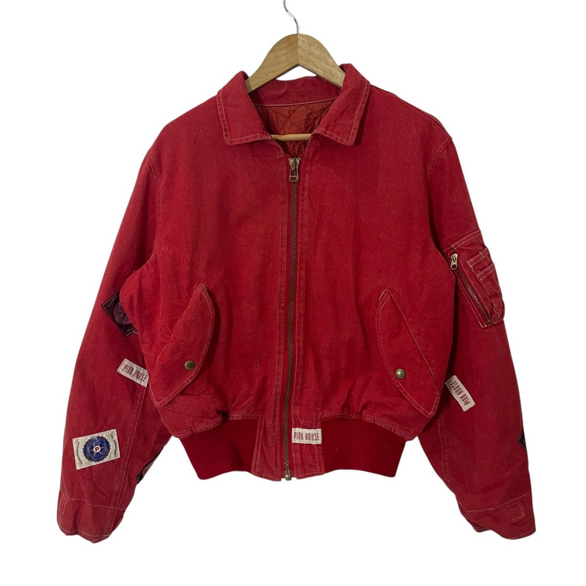 Pink House Vintage Pink House Iconic Bomber Jacket Size US L / EU 52-54 / 3 - 7 Thumbnail