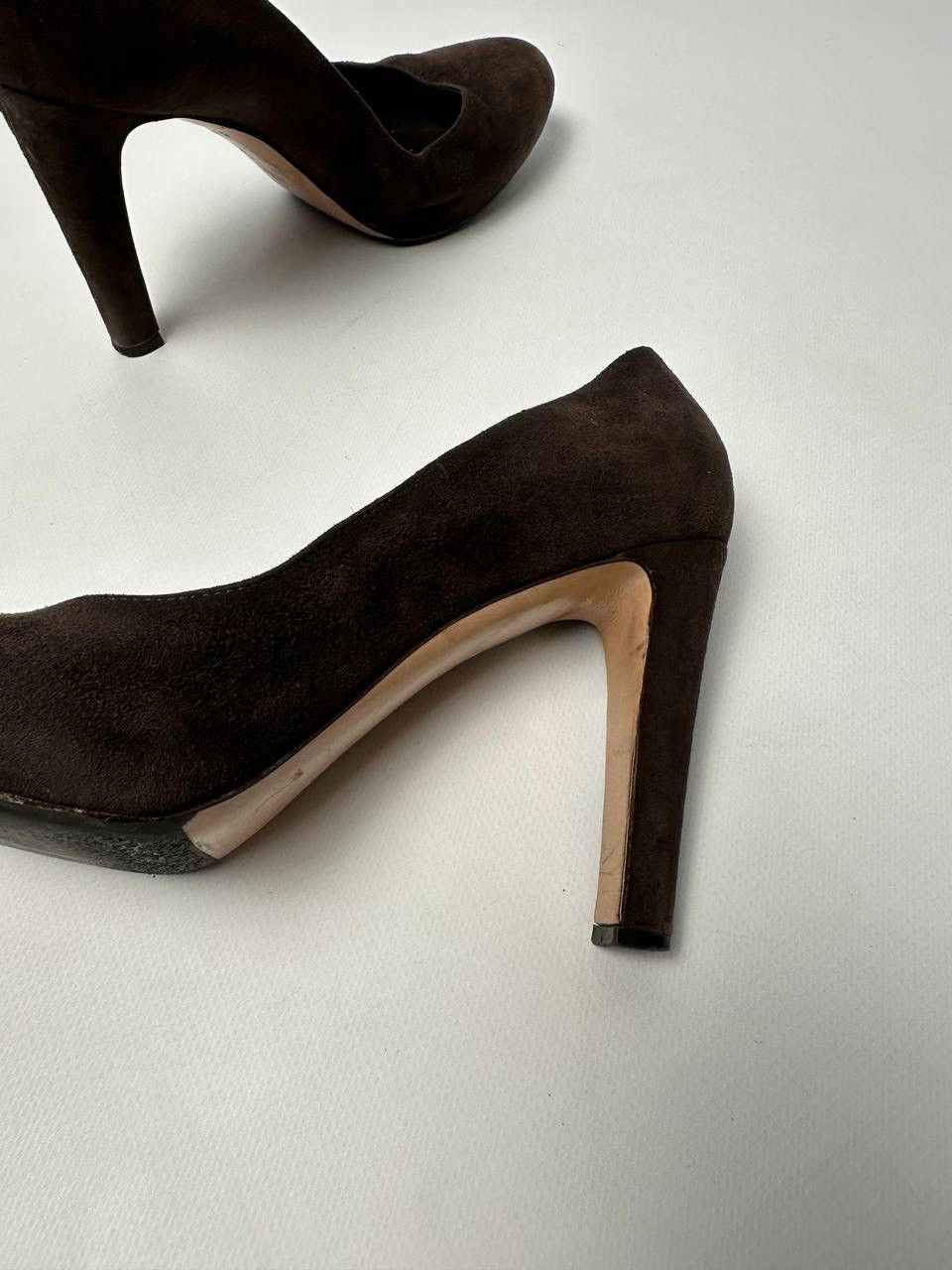 Gianvito Rossi Gianvito Rossi Brown Suede Heels Size 38 Size US 8 / IT 38 - 19 Thumbnail