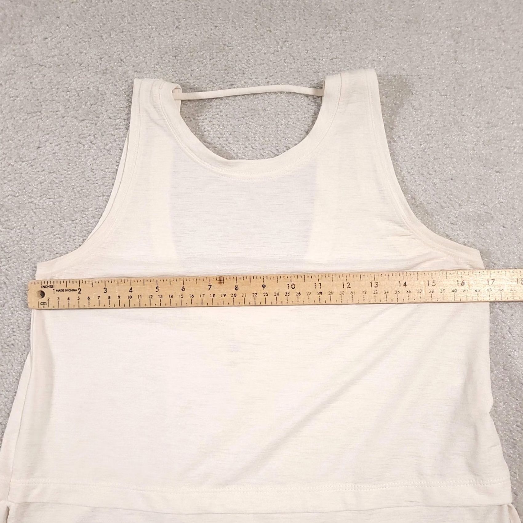 Vintage Calia Tank Top Womens XS Ivory Layered Racerback Lightweight Activewear Yoga Tank Top Women's XS Ivory Layered Racerback Athletic Tank Top Calia Size XS / US 0-2 / IT 36-38 - 7 Thumbnail