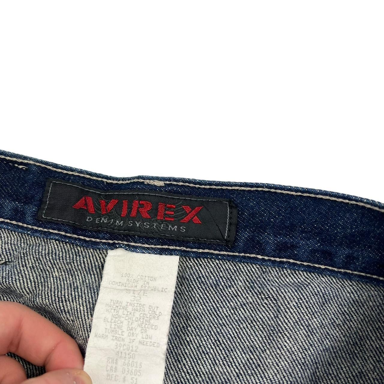 Avirex Vintage Avirex Baggy Embroidered Jeans - Waist: 31” Size US 31 - 5 Thumbnail