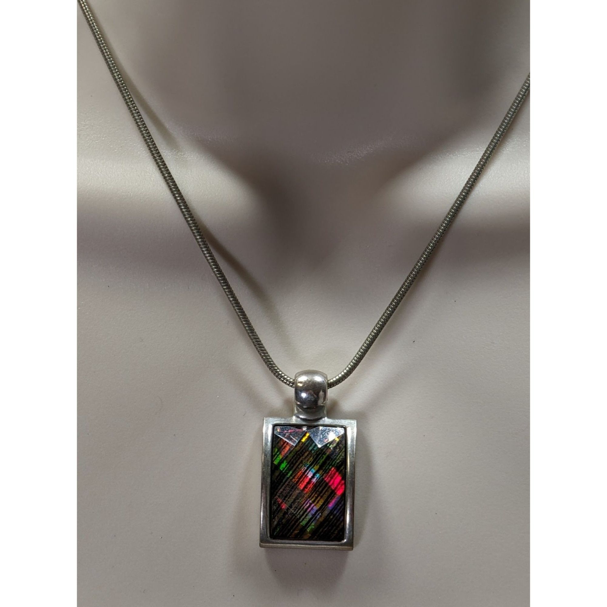 Kenneth Cole Vintage Kenneth Cole Prismatic Pendant Necklace On Silver To Size ONE SIZE - 3 Thumbnail