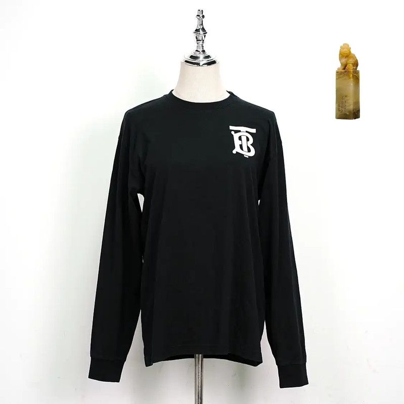 Burberry Burberry Black Logo Long Sleeve Sweatshirt for Women Size XS / US 0-2 / IT 36-38 - 1 Thumbnail