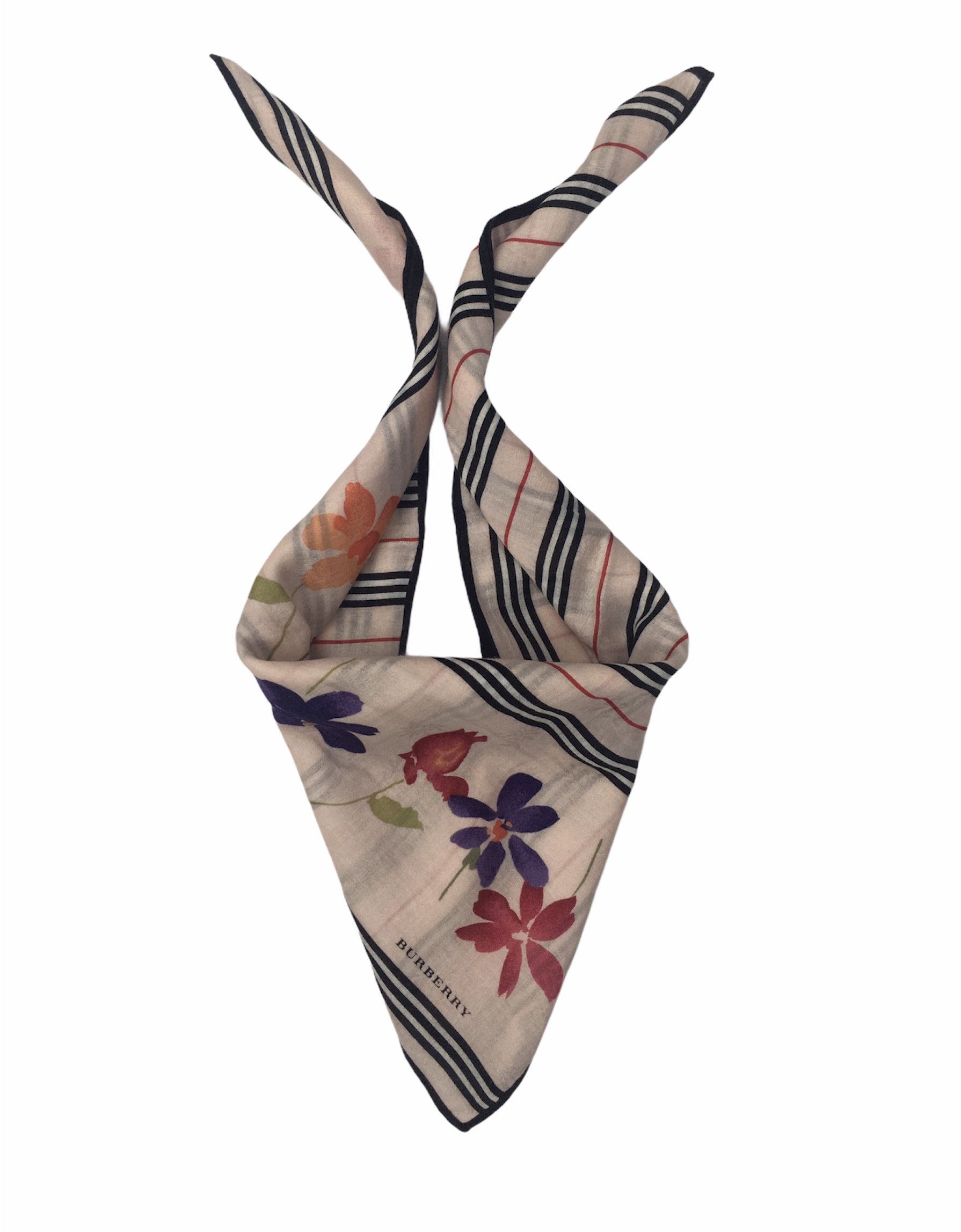 Burberry Burberry Scarf Bandana Handkerchief Neckerchief - HKC0008 Size ONE SIZE - 2 Thumbnail
