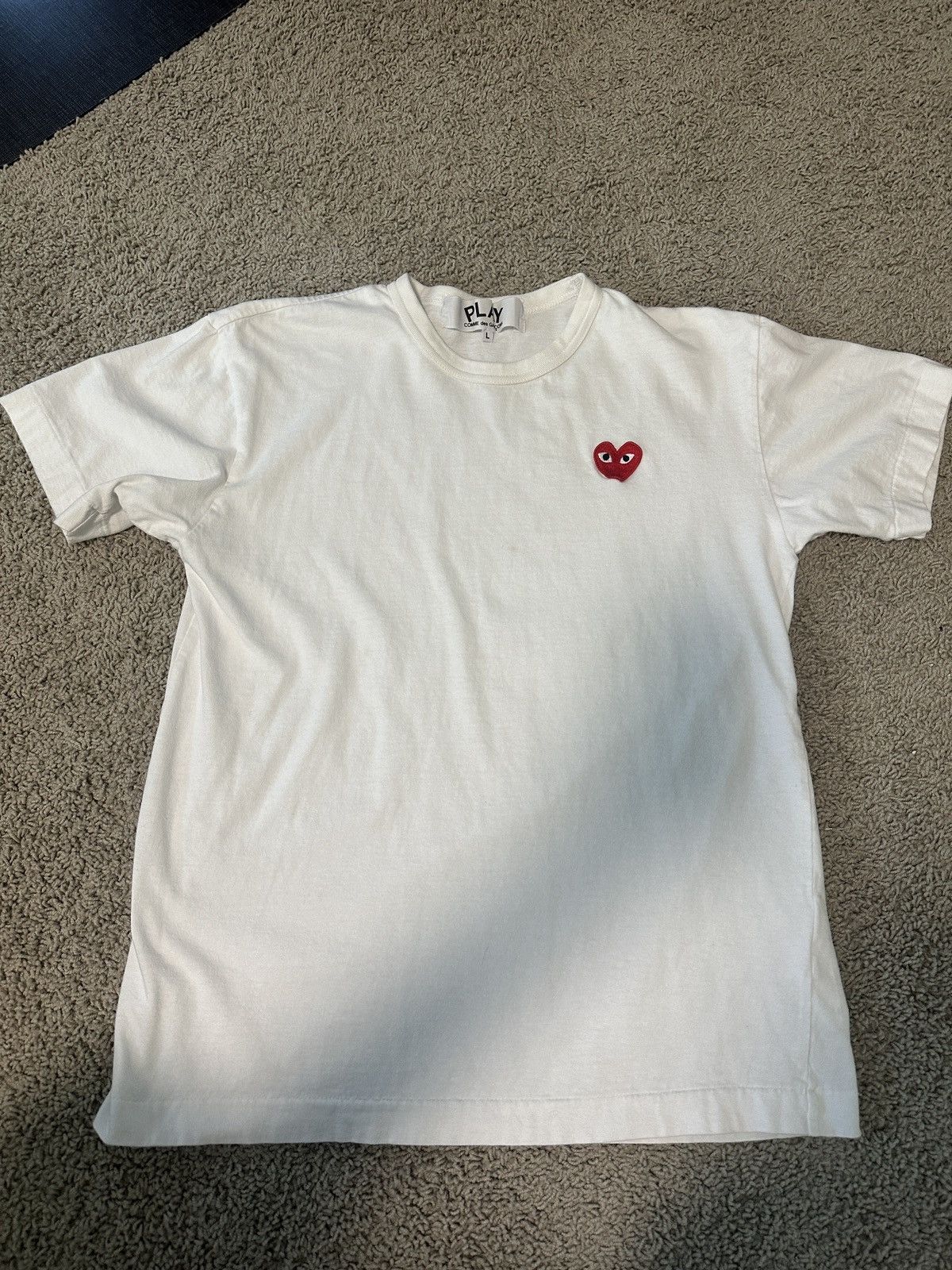 CDG by Comme des Garcons × Comme des Garcons PLAY Comme Des Garcons Play vintage white tee Size S / US 4 / IT 40 - 1 Thumbnail