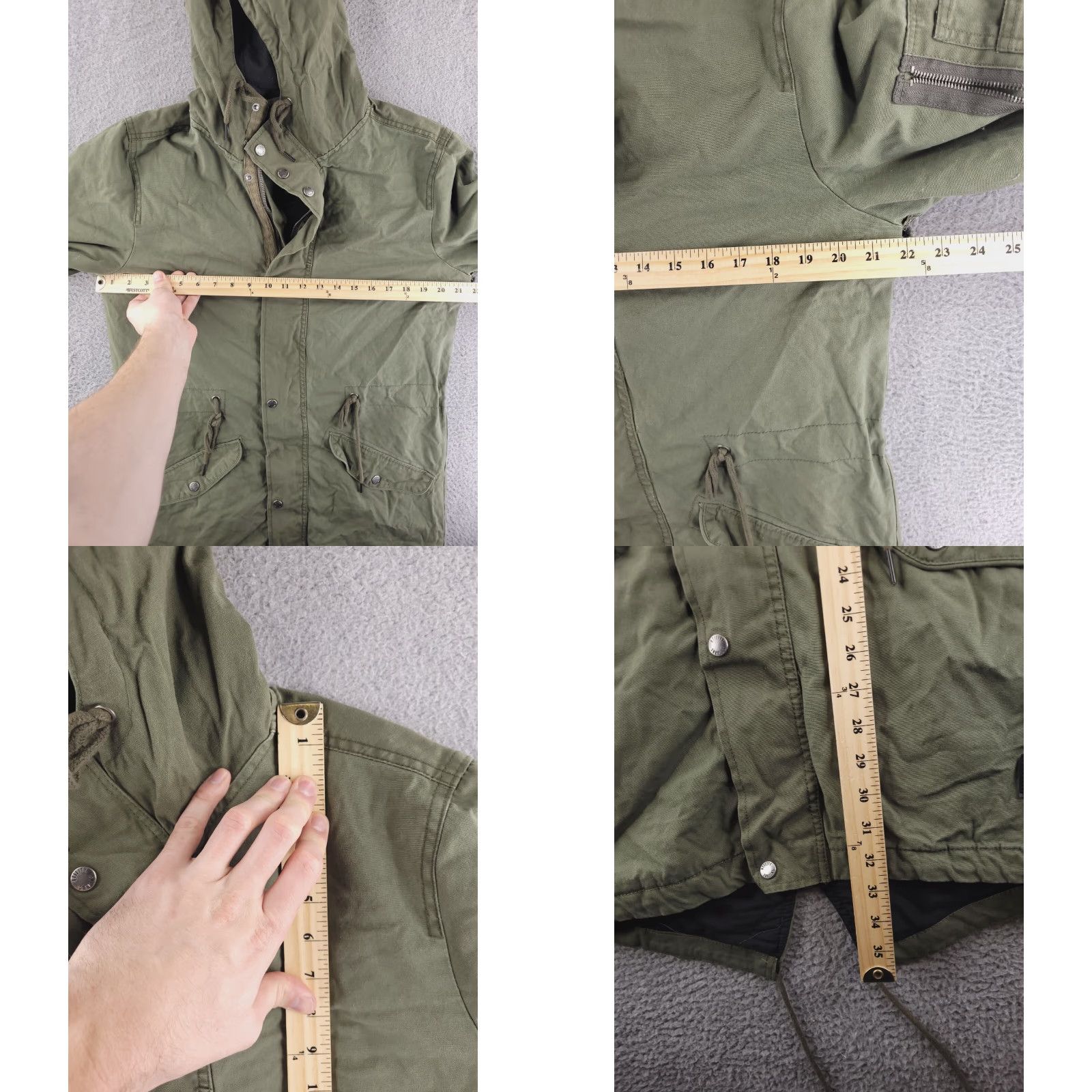 Cotton On Cotton On Coat Womens S Green Trench Canvas Long Winter Vintage No Size S / US 4 / IT 40 - 8 Thumbnail