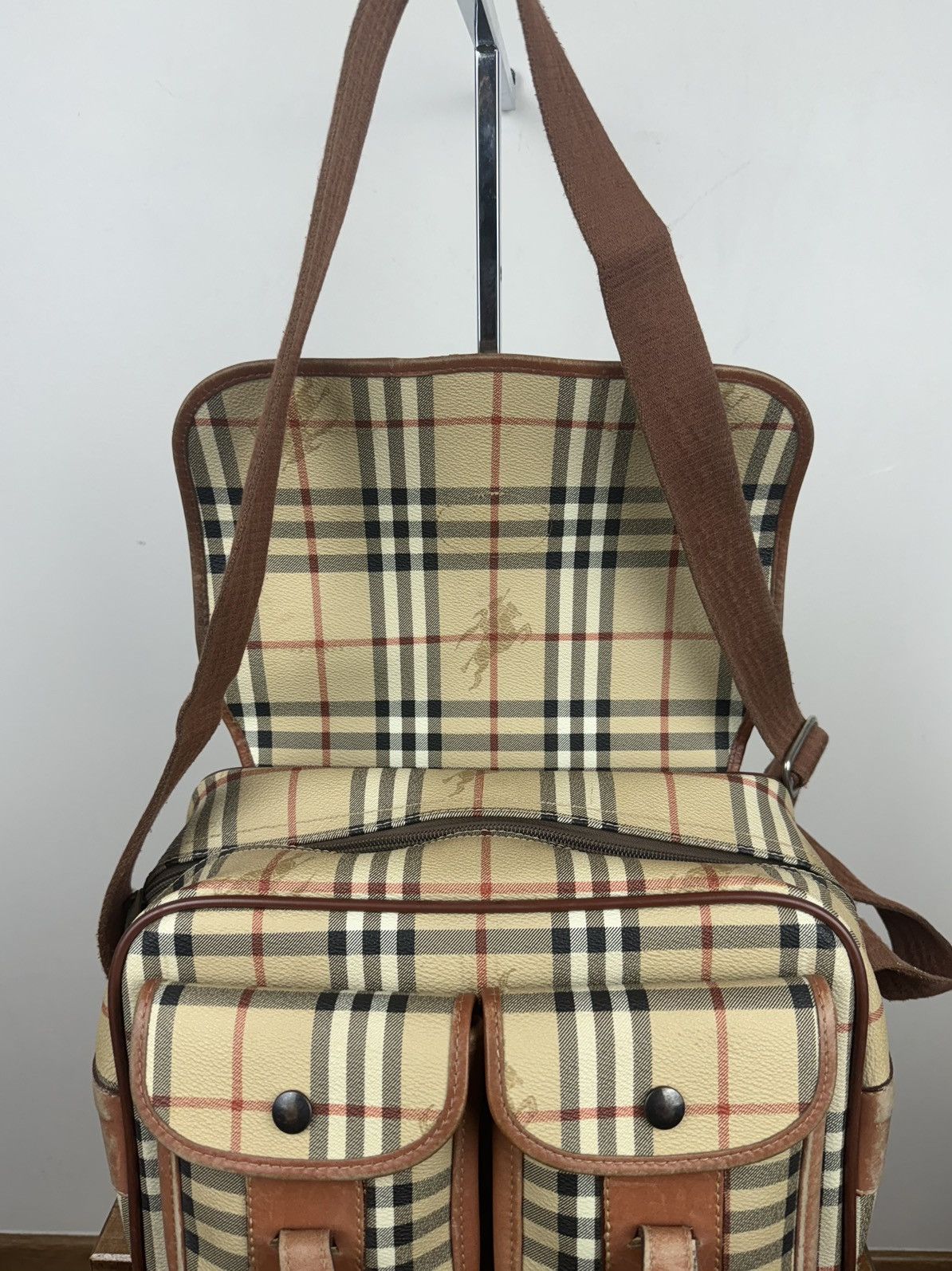 Burberry Vintage leather bag Burberry Nova Check original item Size ONE SIZE - 4 Thumbnail