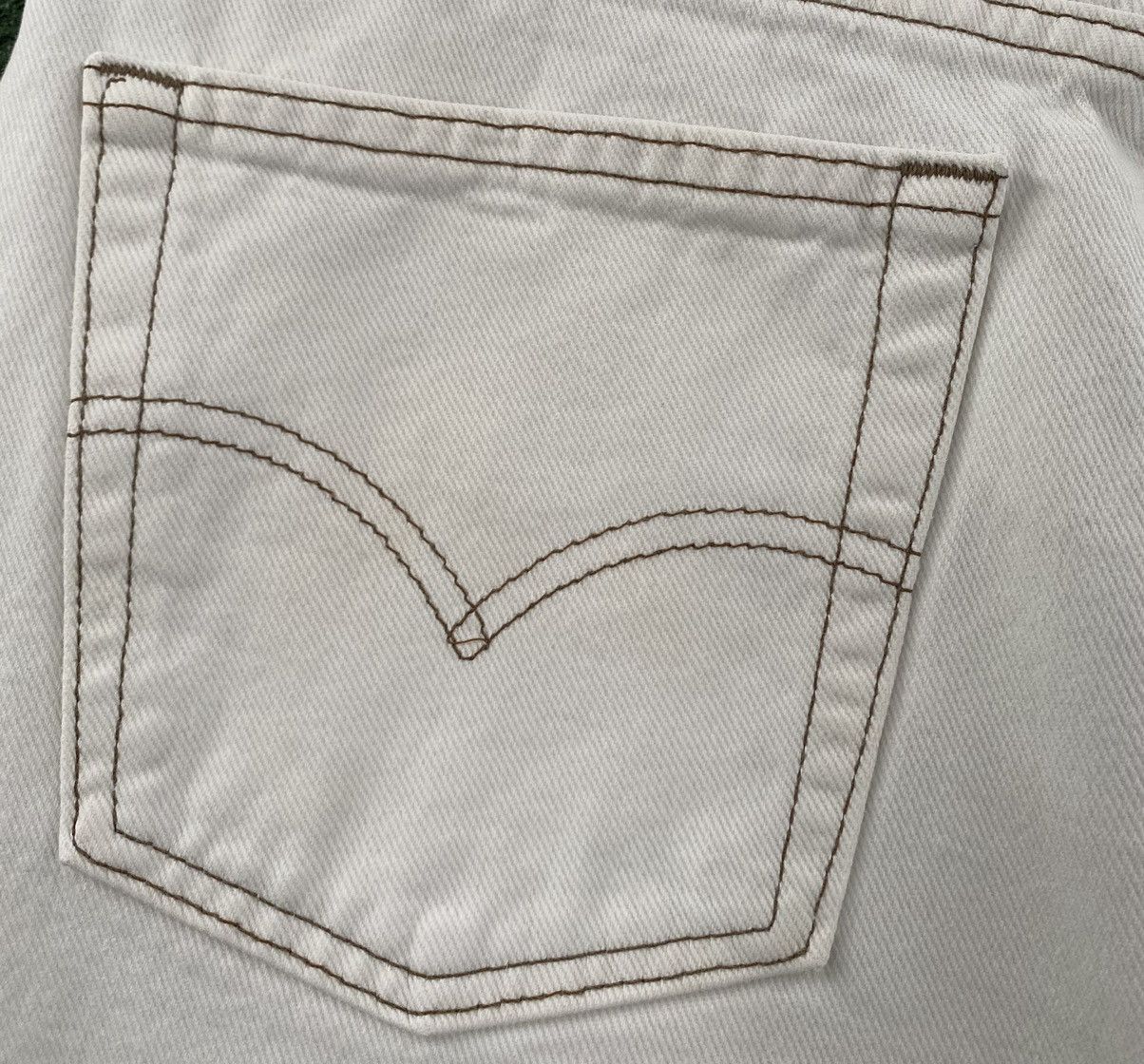 Levi's Vintage 90’s Levi’s SilverTab White Baggy Denim Jeans 33x28 Size US 33 - 10 Thumbnail