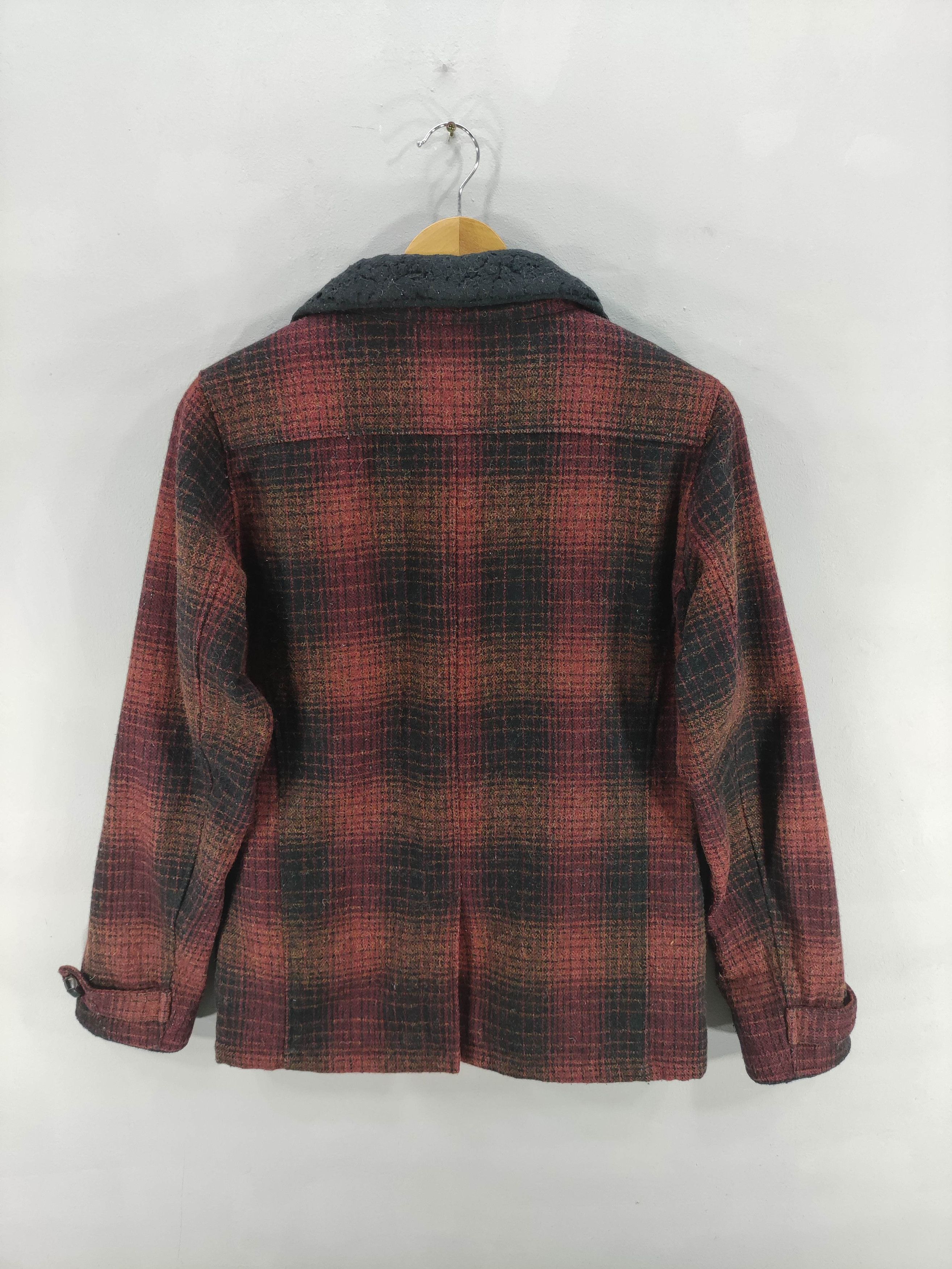Japanese Brand Vintage Naked Sun Plaid Wool Jacket Lined Quilted Size S / US 4 / IT 40 - 11 Thumbnail