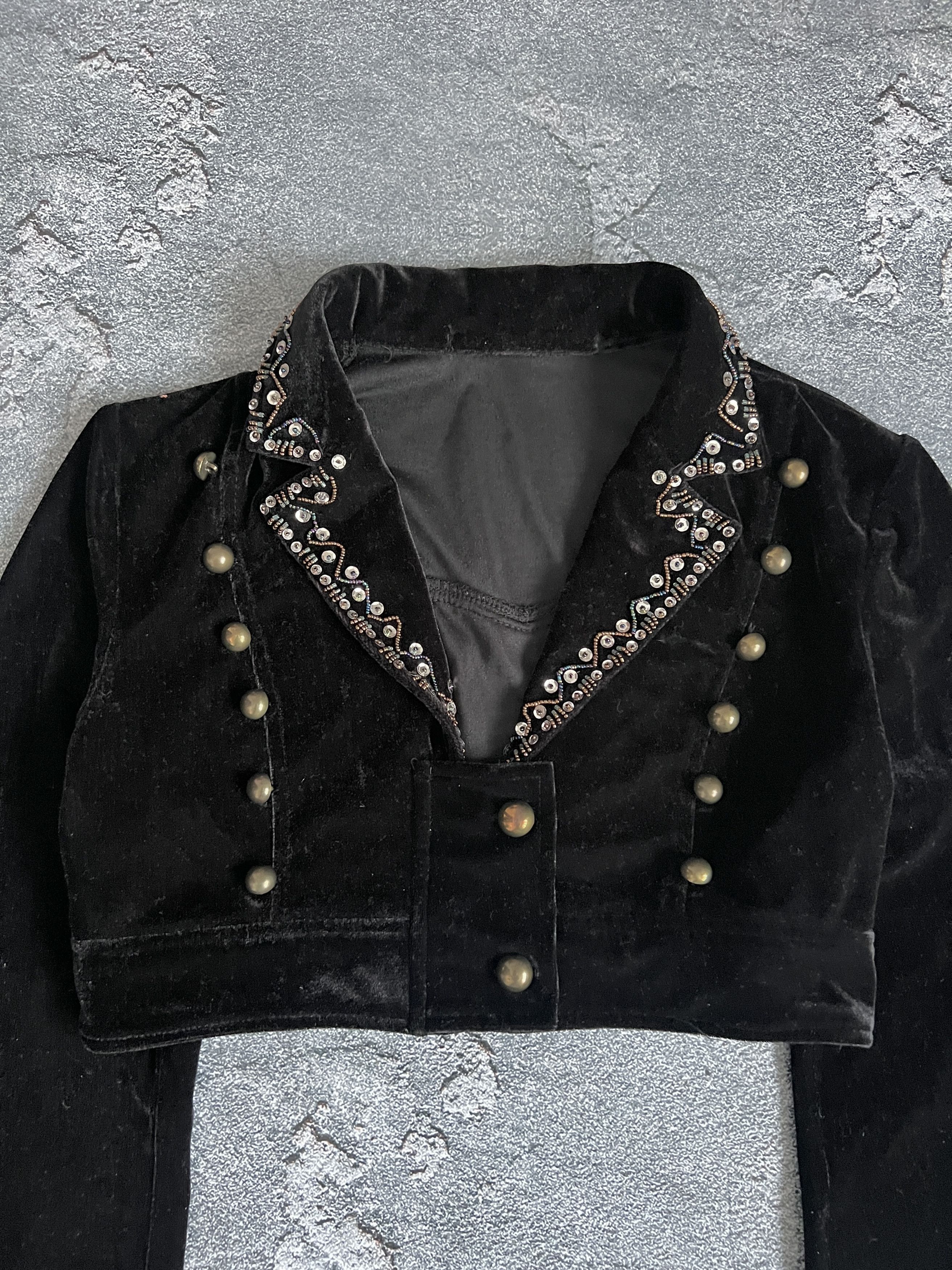 Hysteric Glamour Vintage jacket blazer velour gothic avant garde Size S / US 4 / IT 40 - 2 Thumbnail