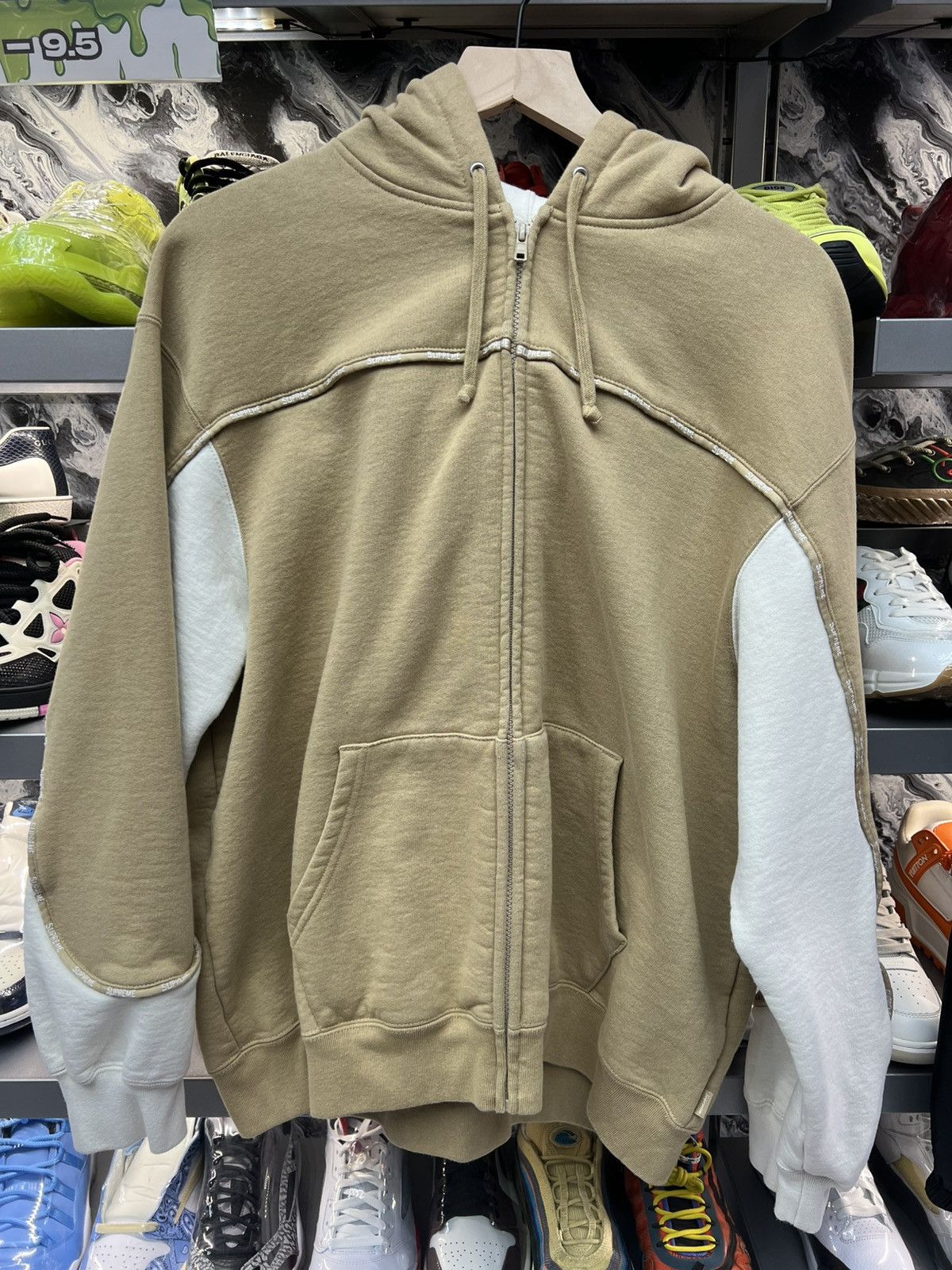 Supreme Supreme Piping Brown Hoodie Size US L / EU 52-54 / 3 - 1 Thumbnail