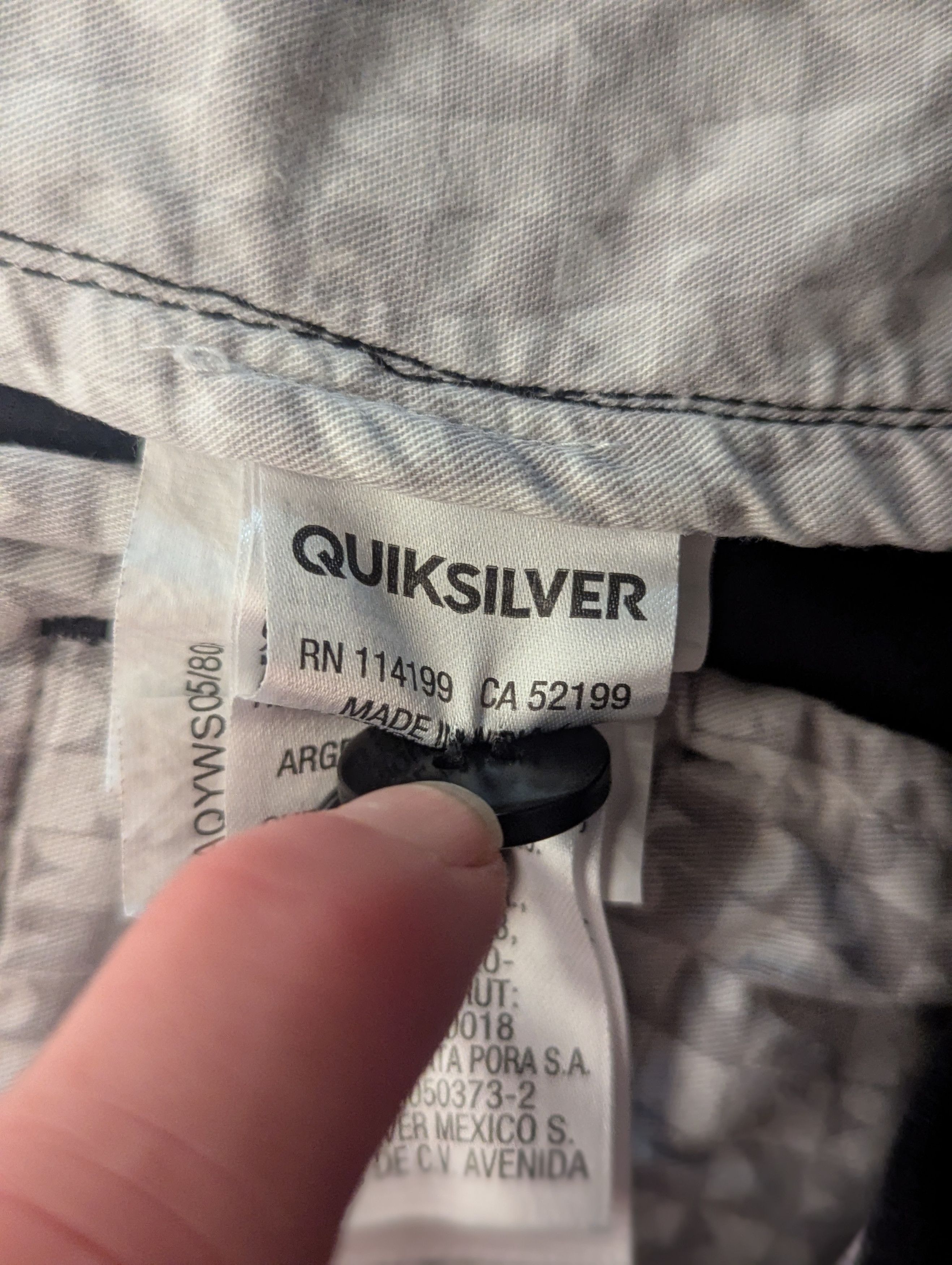Quiksilver Y2K Quiksilver Black Shorts Size 32 Straight Fit Skate Surf Size US 32 / EU 48 - 5 Thumbnail