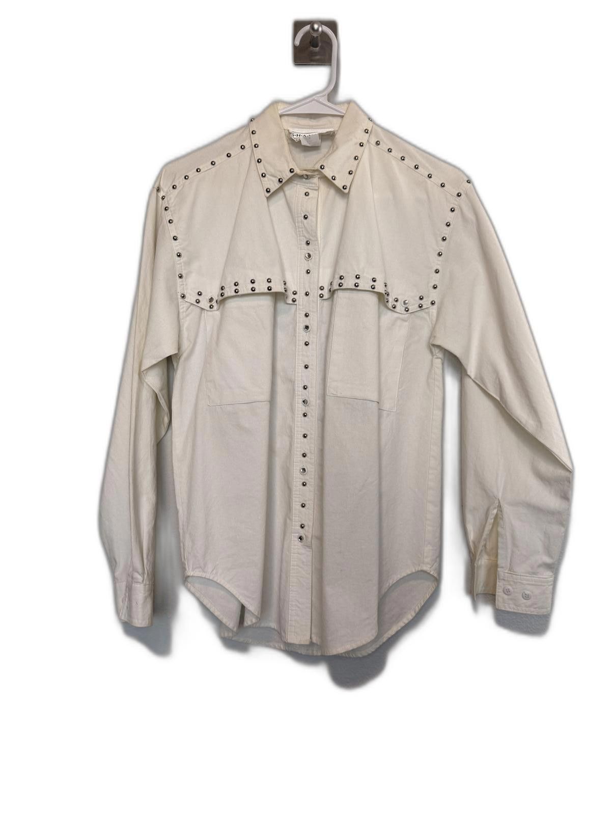 Designer Vintage Stylish Studded Western Shirt Size S / US 4 / IT 40 - 1 Thumbnail