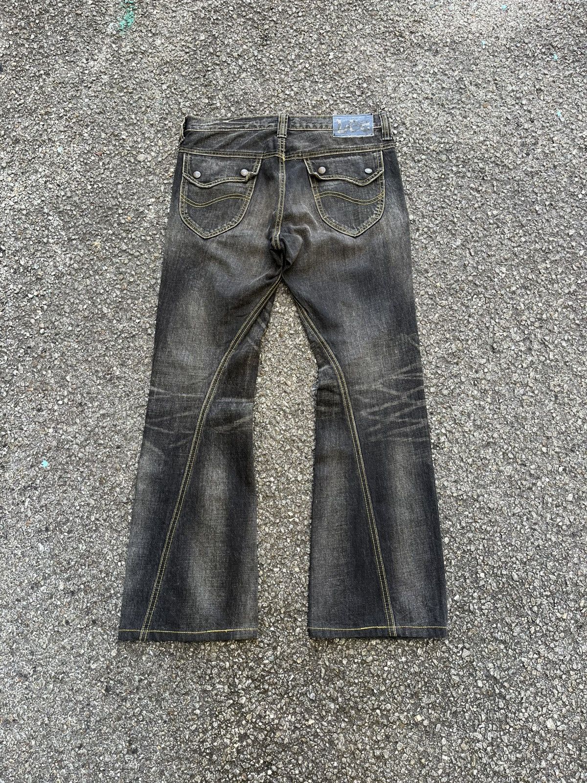 Hysteric Glamour FLARE JEANS LEE RAIDERS TWIST LEG STUDED STYLE BOOTCUT DENIM Size US 30 / EU 46 - 9 Thumbnail