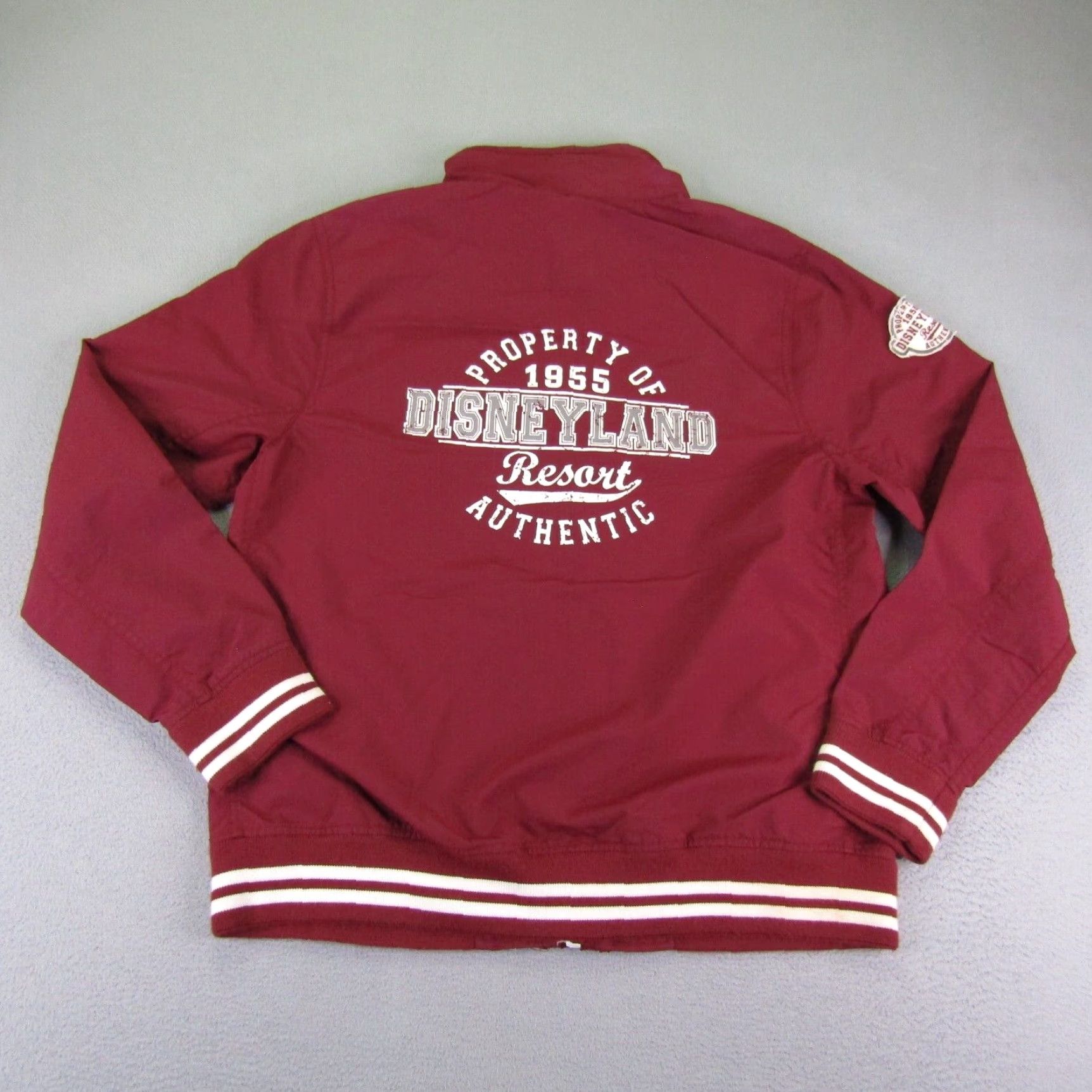 Disney Disney Windbreaker Jacket Mens Large Red Full Zip Outdoor Coat Size US L / EU 52-54 / 3 - 6 Thumbnail