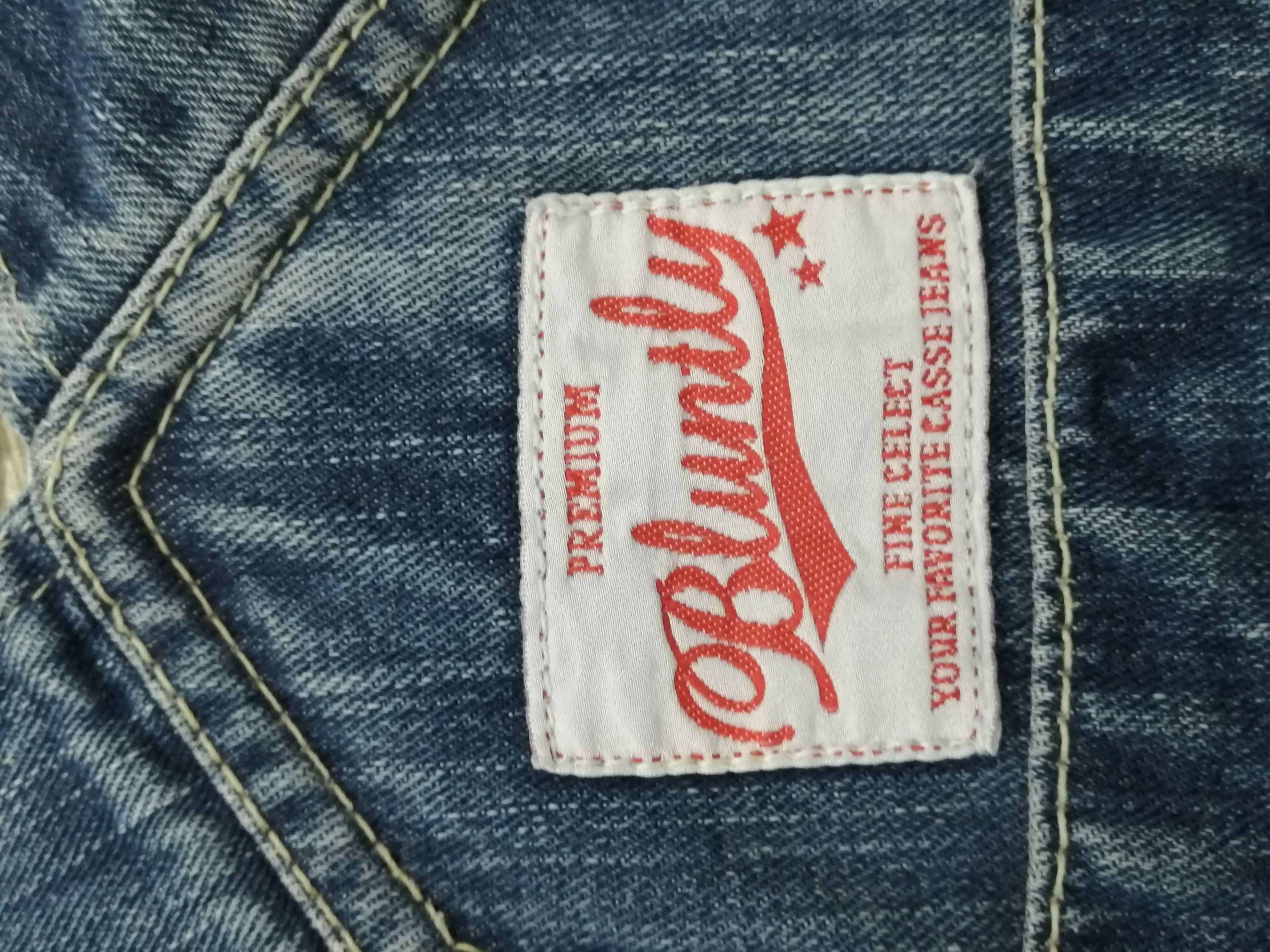 Japanese Brand Bluntly Japanese Overall Patch Denim Size US 33 - 7 Thumbnail