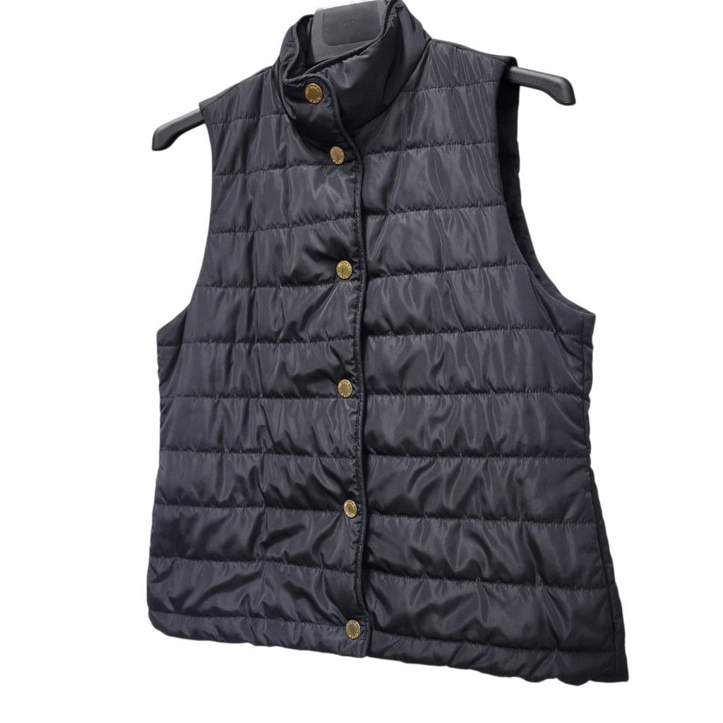 Michael Kors Michael Kors Women Black Puffer Gold Plated Nylon Vest Small Size S / US 4 / IT 40 - 3 Thumbnail