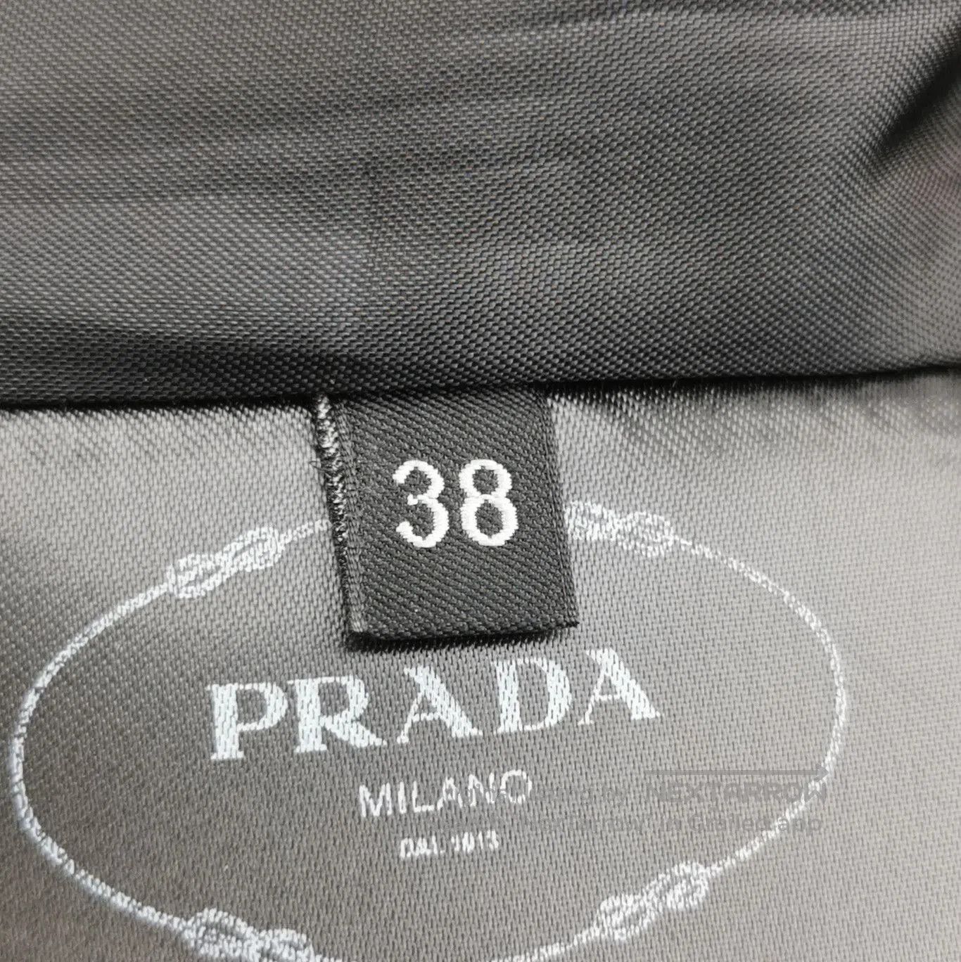 Prada Prada Woolen Midi Skirt in Elegant Black . Size 37" - 6 Thumbnail