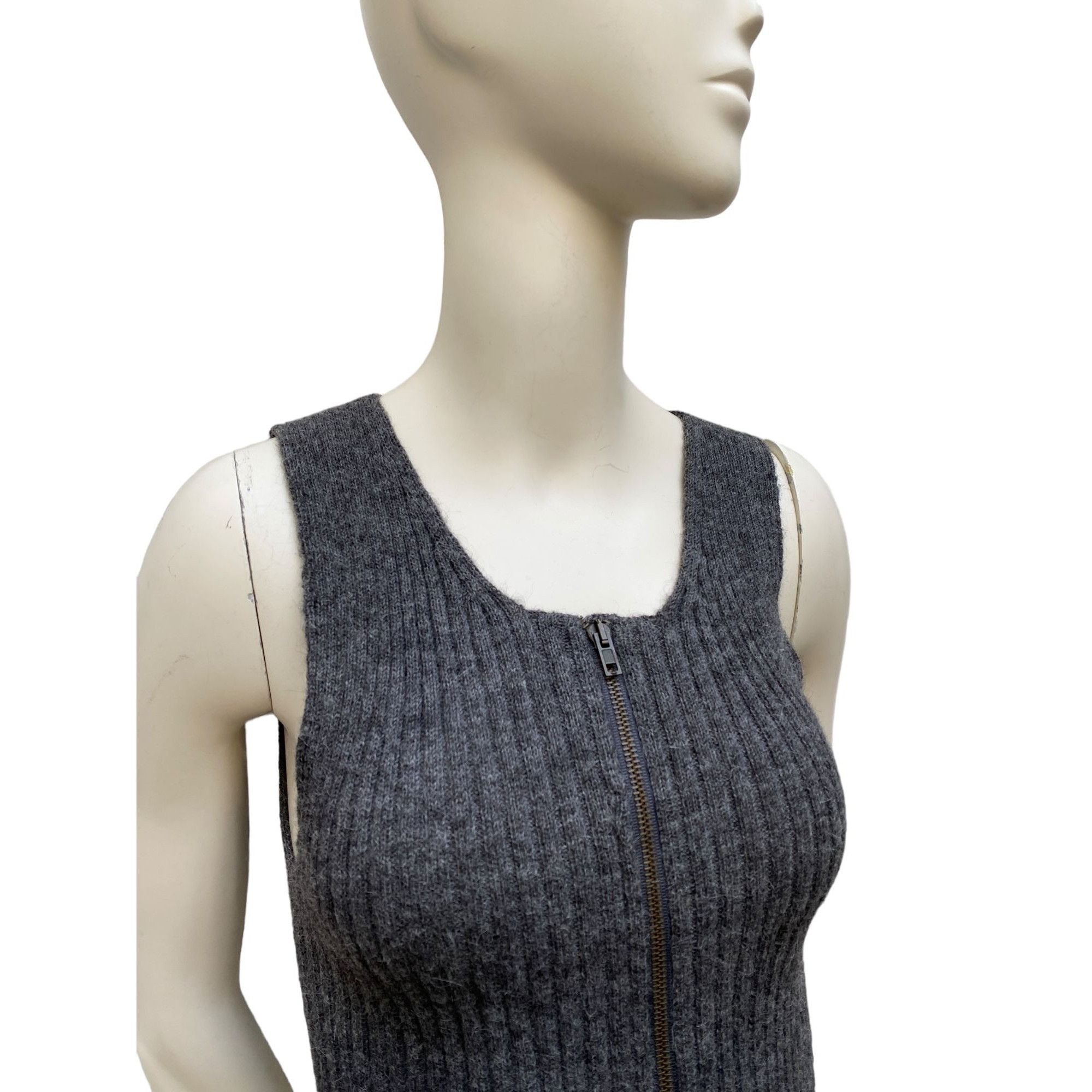 Jean Paul Gaultier Vintage Grey Maille Vest Knit Size M / US 6-8 / IT 42-44 - 4 Thumbnail