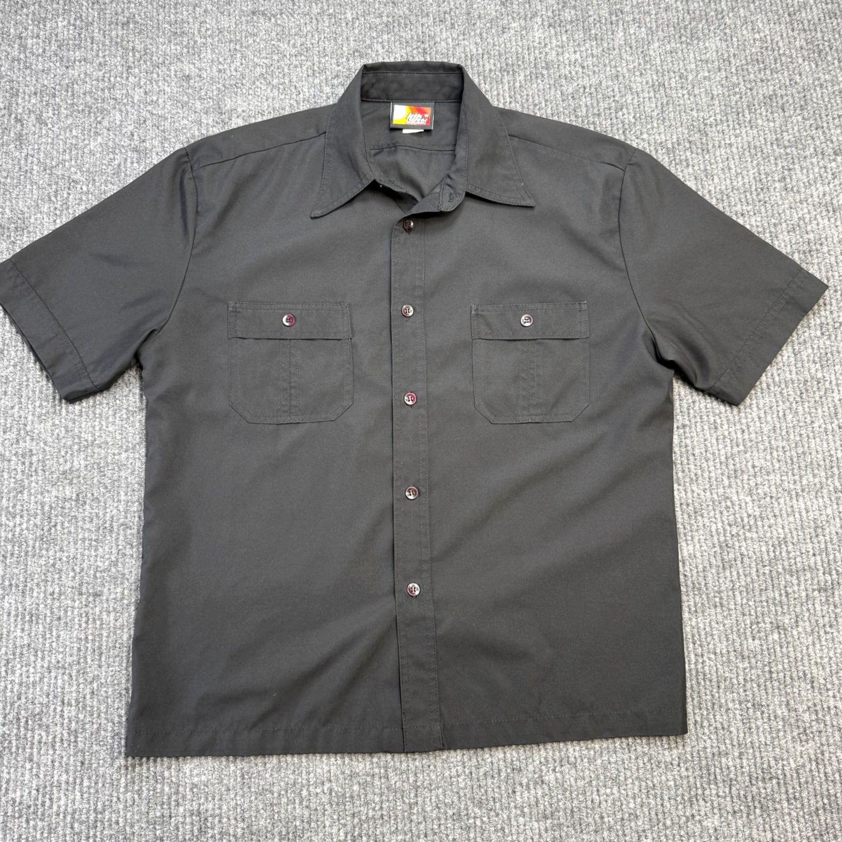 Vintage VINTAGE Kikwear Shirt Mens L Black Nylon Button Up Rave Party Skate 90s Y2K Size US L / EU 52-54 / 3 - 2 Thumbnail
