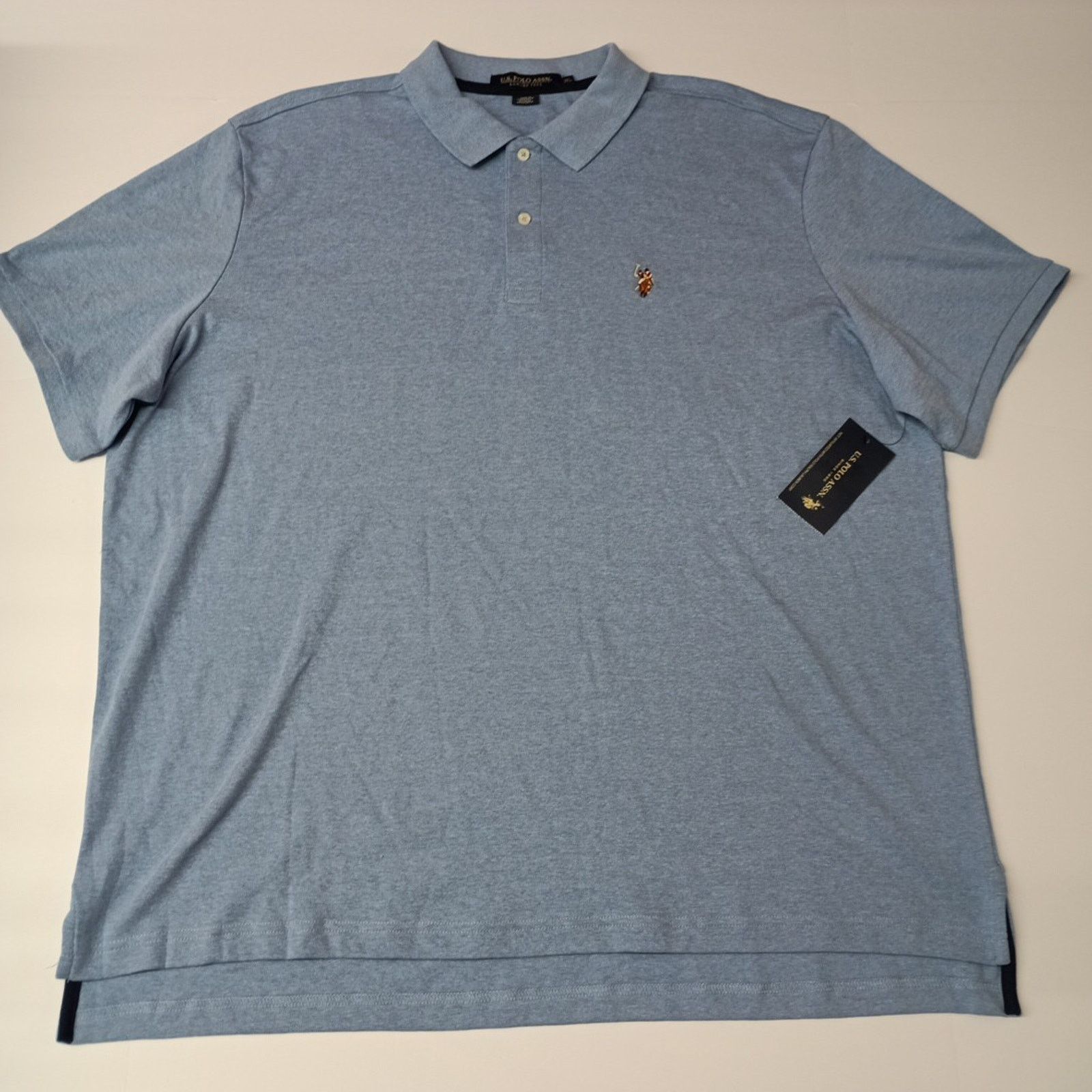 U.S. Polo Assn. U.S. Polo Assn Polo Shirt Men's Size 3XL Sedona Blue Heather Size US XXL / EU 58 / 5 - 1 Thumbnail
