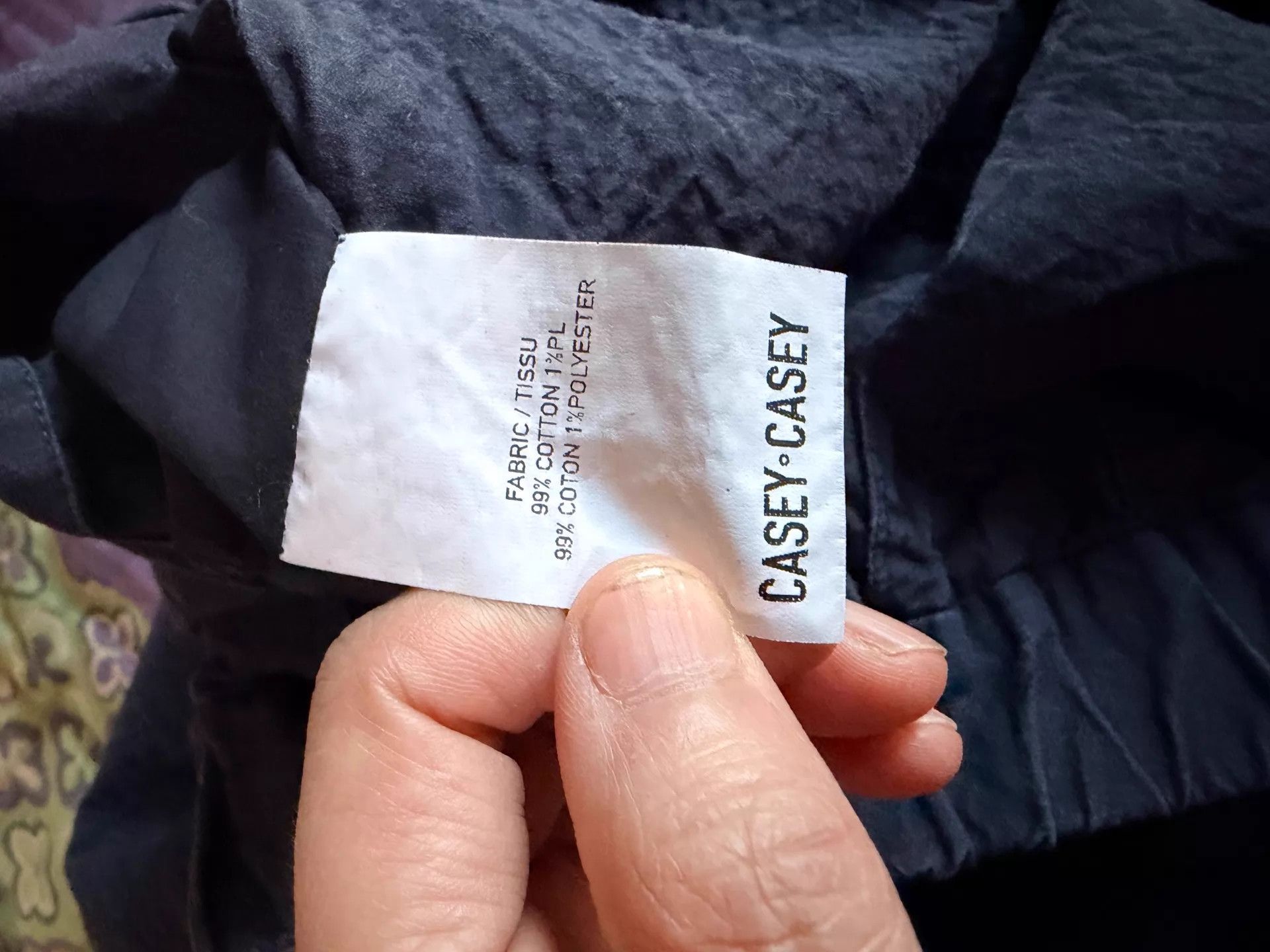 Casey Casey CASEY CASEY Washed Black Paper Cotton Pleated Skirt XS Size 25" / US 0 / IT 36 - 6 Thumbnail