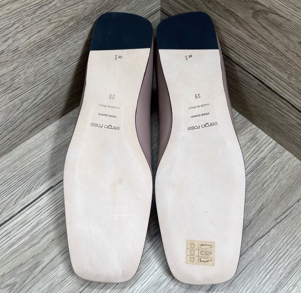Sergio Rossi Sergio Rossi Sr1 5755 Nude Loafers J41 Size US 9 / IT 39 - 6 Thumbnail