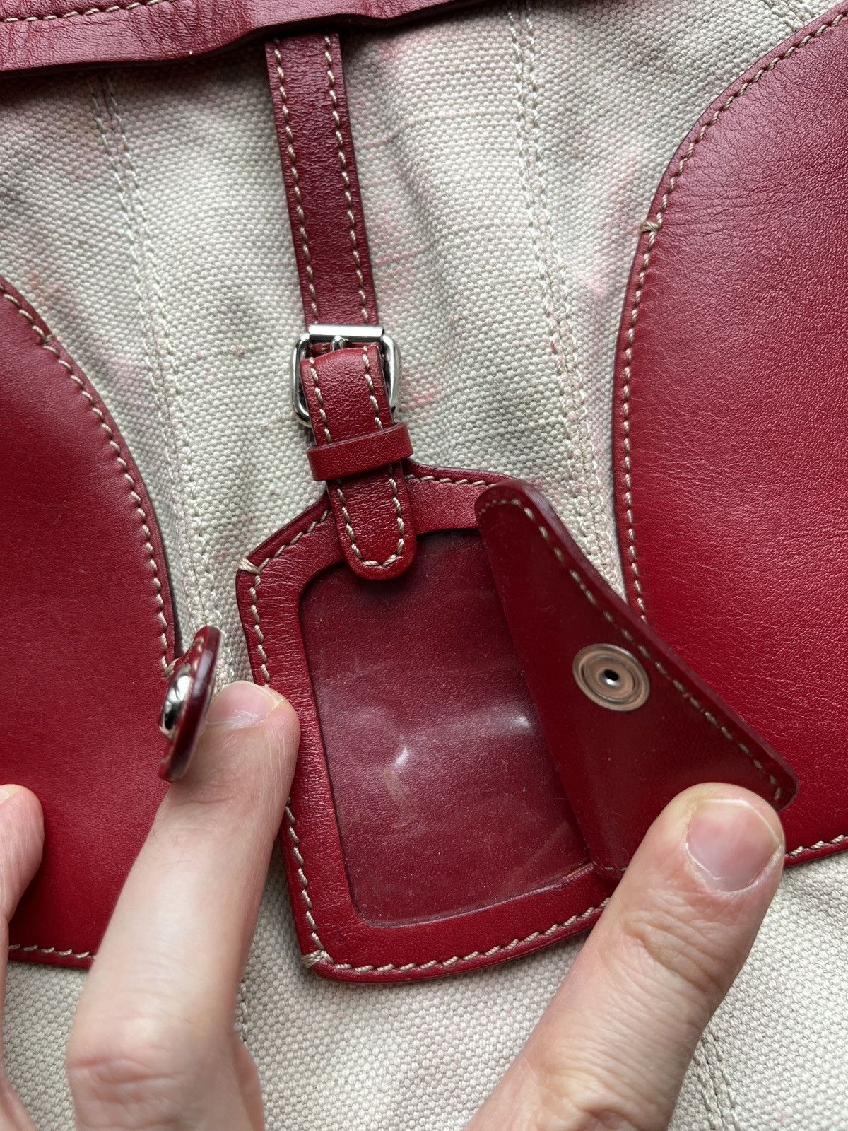 Bally BALLY Canvas Leather Hobo Bag Size ONE SIZE - 4 Thumbnail