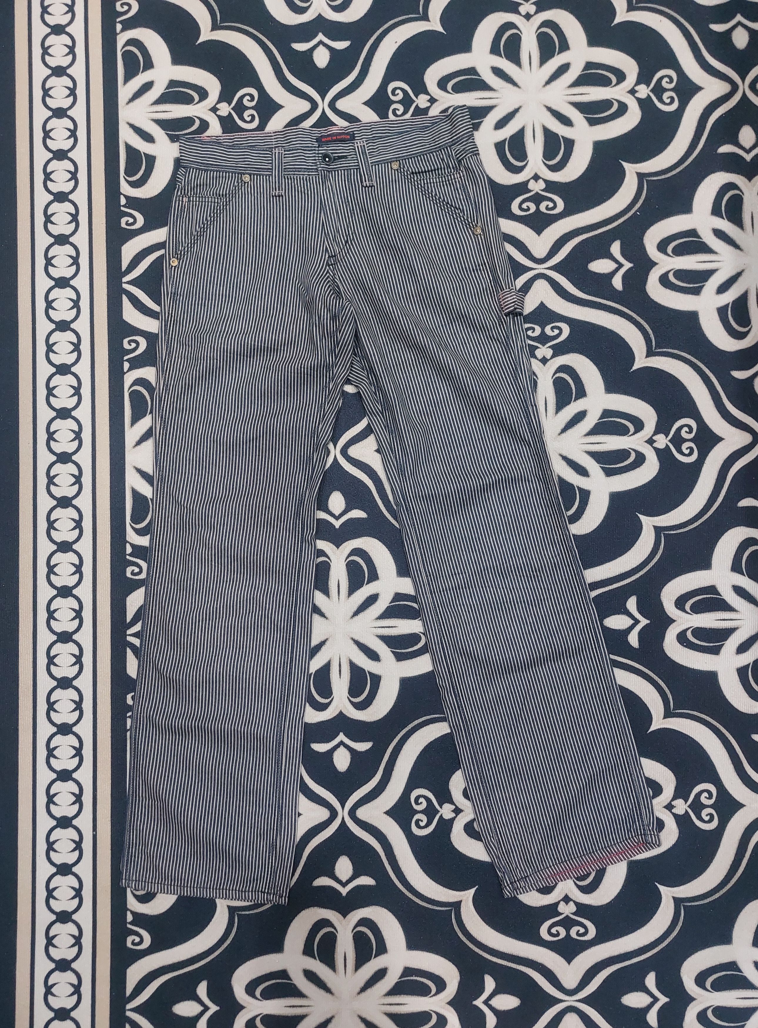 Japanese Brand × Jean HICKORY STRIPE ET BOITE JAPANESE JEANS Size US 32 / EU 48 - 1 Thumbnail