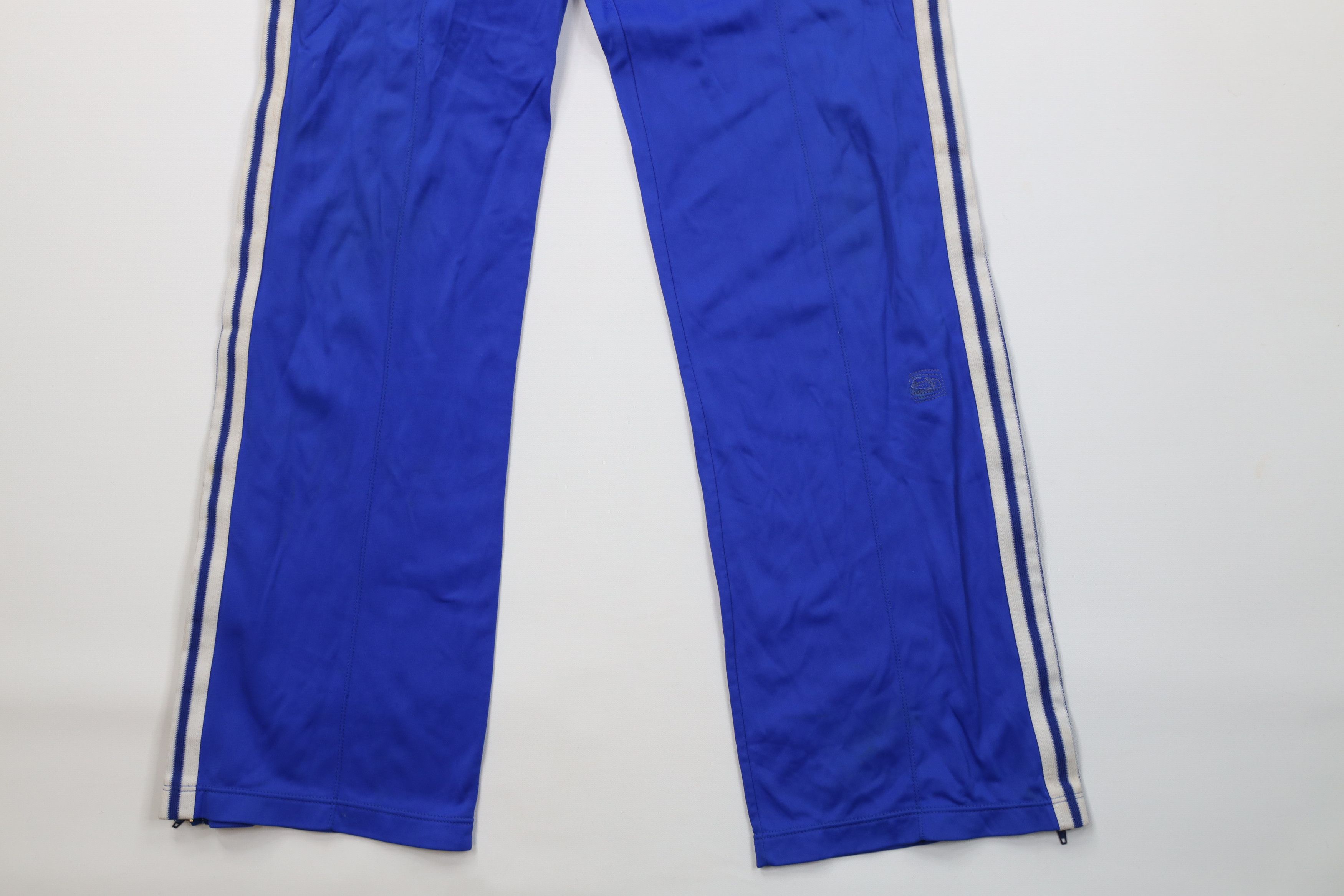 Adidas Vintage 70s Adidas Flare Wide Leg Pants Royal Blue France Size US 34 / EU 50 - 4 Thumbnail