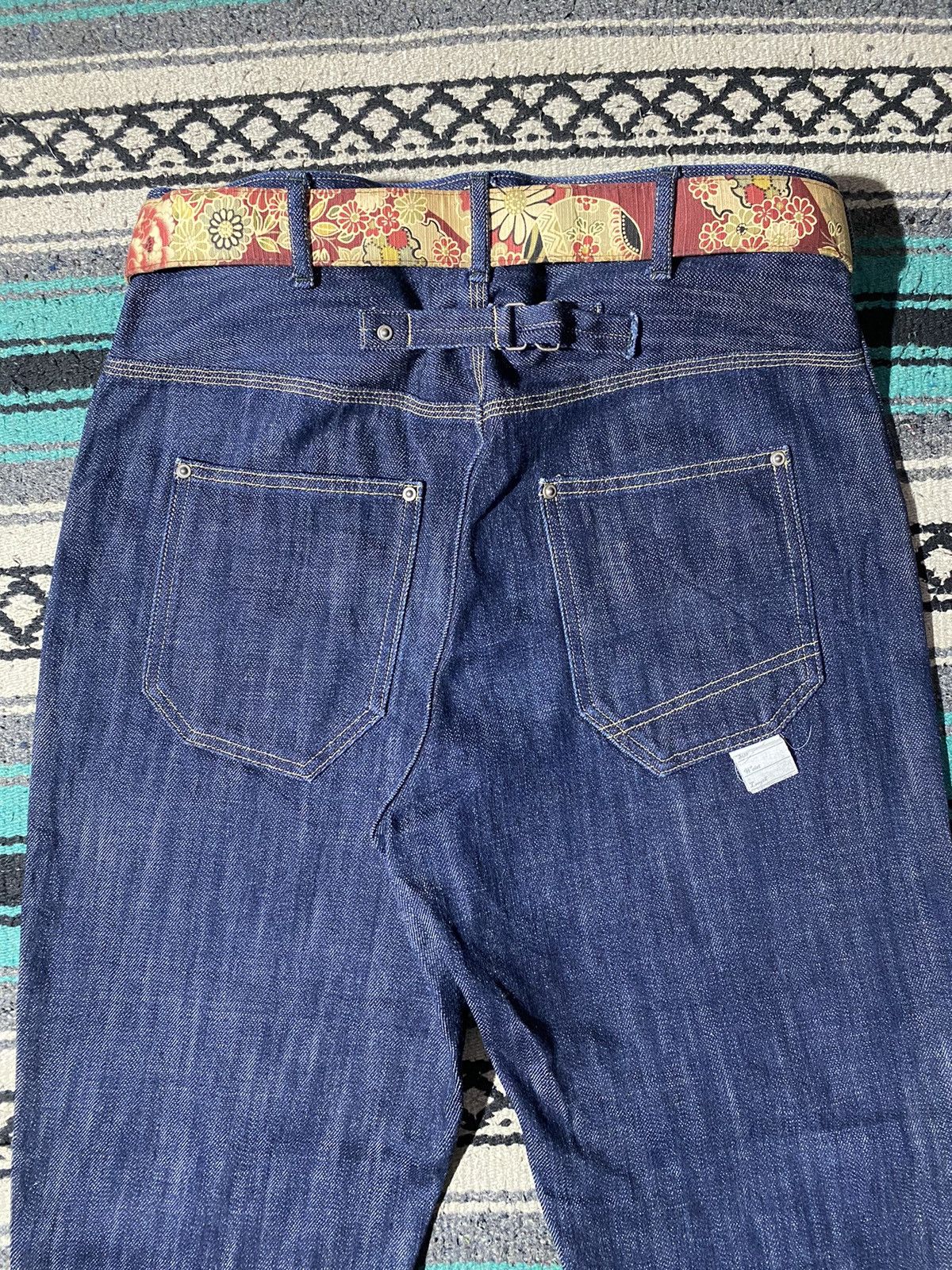 Johnbull × Vintage Vintage Johnbull Cropped Denim Buckle Back Size US 32 / EU 48 - 6 Thumbnail