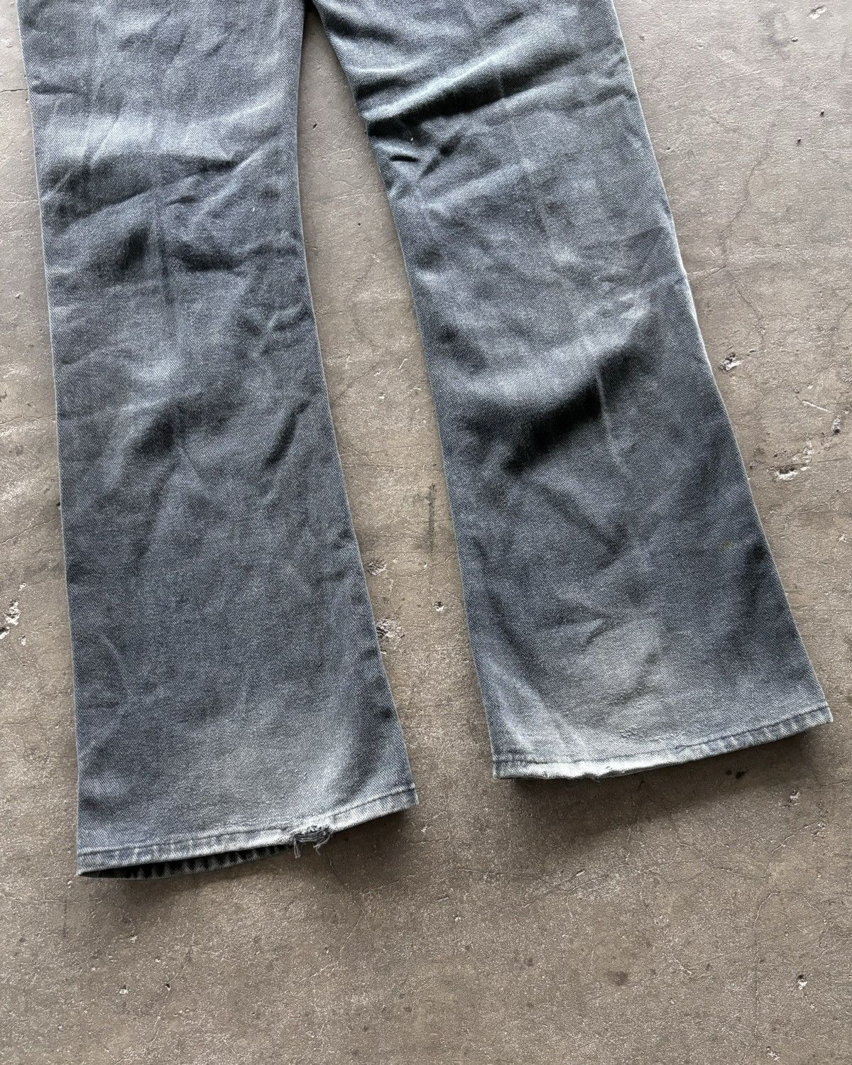 14th Addiction × Japanese Brand × KMRii 2000s Rieker Faded Black Bootcut Denim Pants Size US 28 / EU 44 - 5 Thumbnail