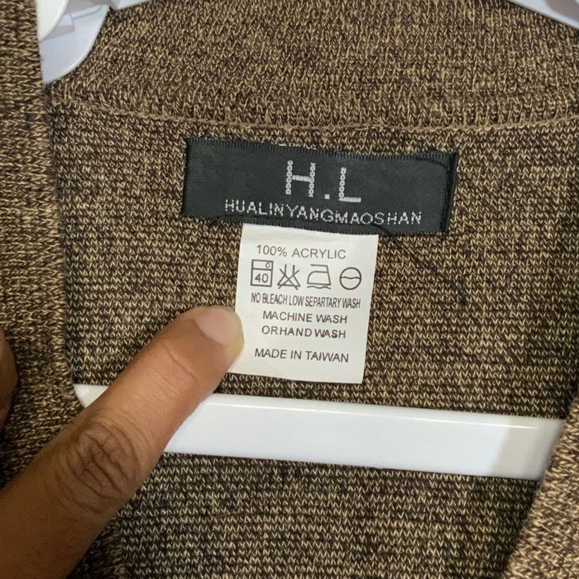 Unknown London Hualinyangmaoshan Womens Cardigan Brown Embroidered ButtonUp Size M / US 6-8 / IT 42-44 - 6 Thumbnail