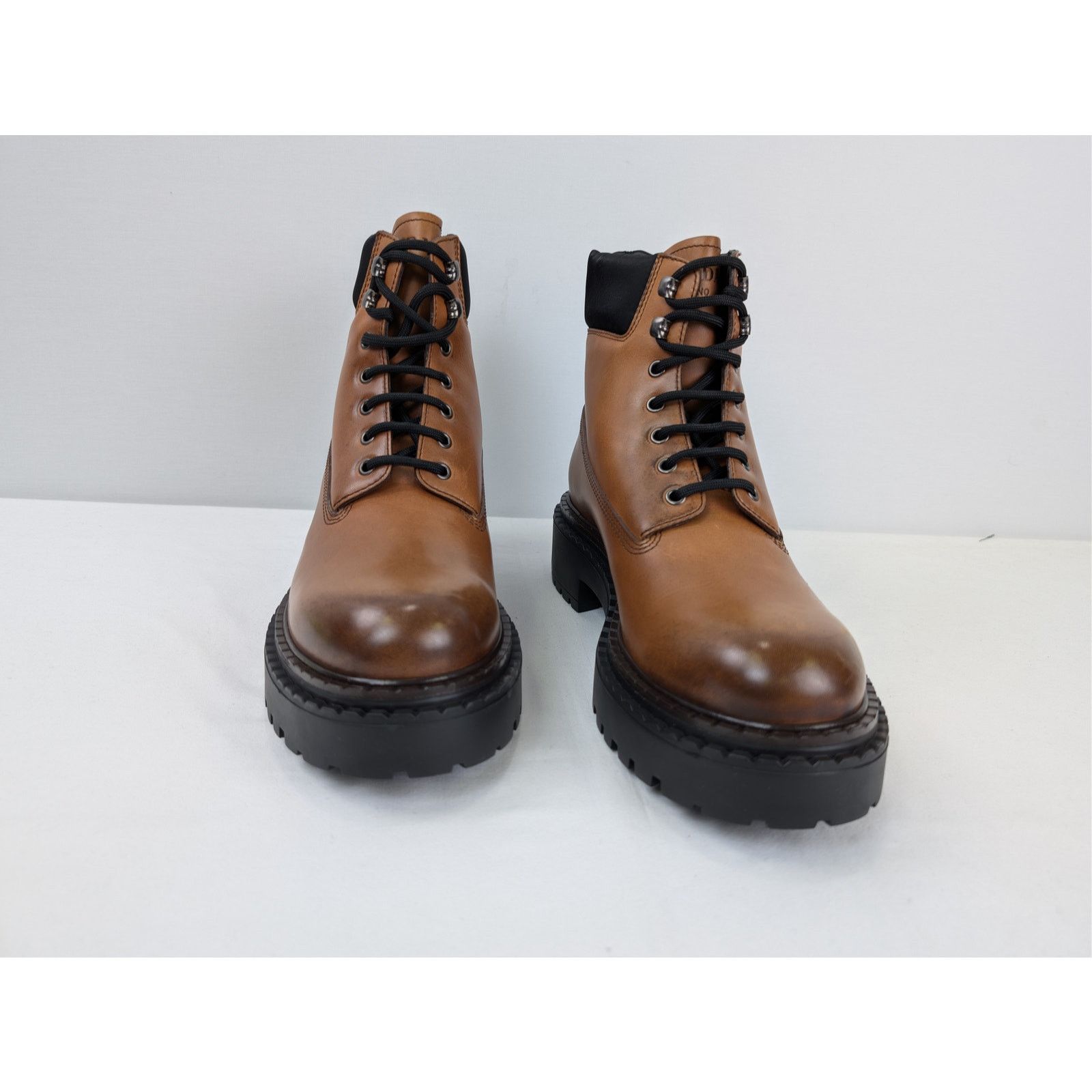 Prada o1rshd1 leather and recycled nylon ankle boots in Cognac Size US 10.5 / EU 43-44 - 6 Thumbnail