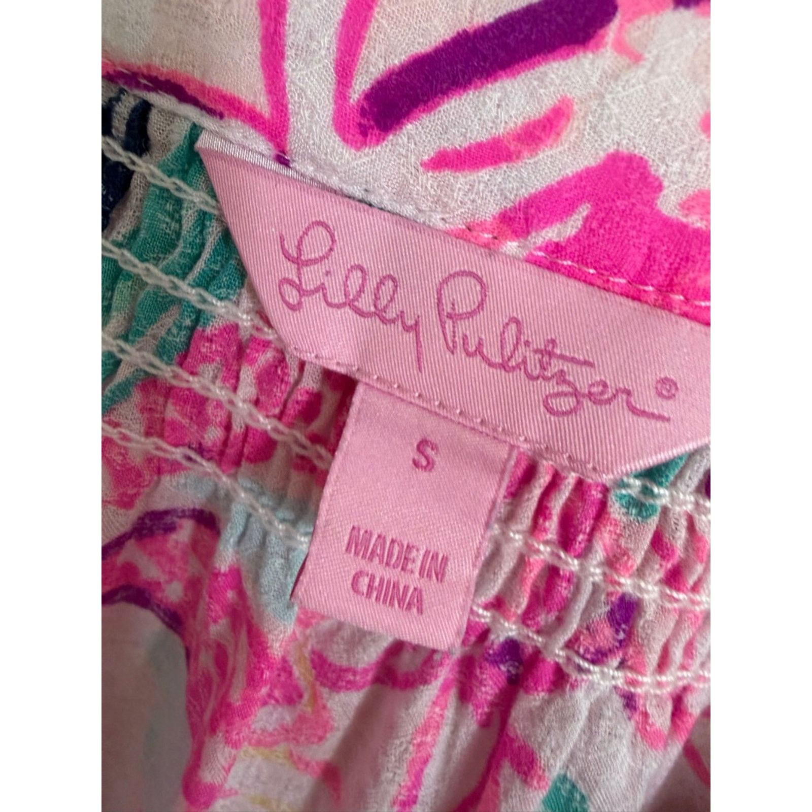 Lilly Pulitzer Lilly Pulitzer Elsa Silk Endless Summers Pink $198 Worn Once Size S / US 4 / IT 40 - 3 Thumbnail