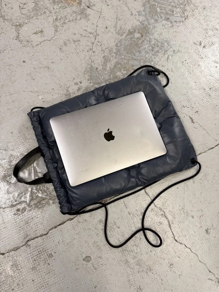 Maison Margiela Maison Margiela Navy Puffer Leather Backpack Size ONE SIZE - 8 Thumbnail